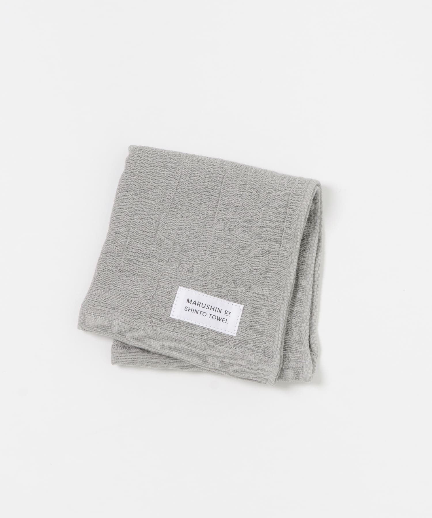 『WEB限定』MARUSHIN by SHINTO TOWEL　ランダムガーゼ ハンドタオル 2枚セット BE×GY -
