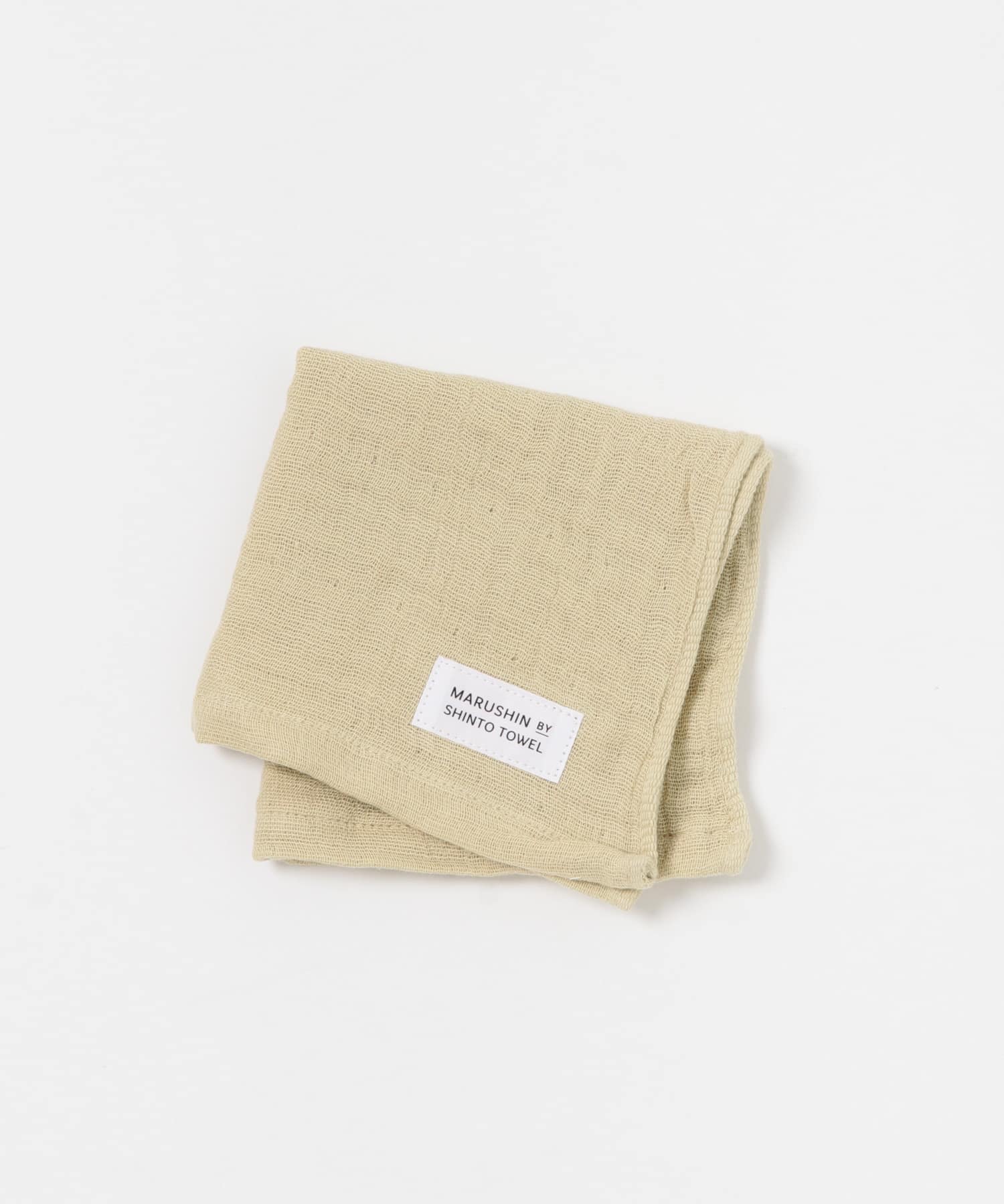 『WEB限定』MARUSHIN by SHINTO TOWEL　ランダムガーゼ ハンドタオル 2枚セット BE×GY -