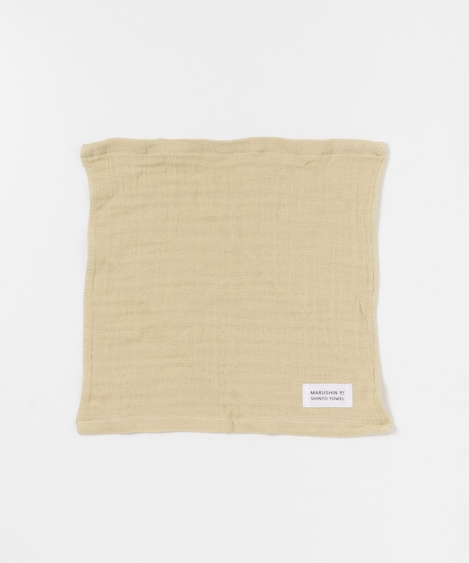 『WEB限定』MARUSHIN by SHINTO TOWEL　ランダムガーゼ ハンドタオル 2枚セット BE×GY -