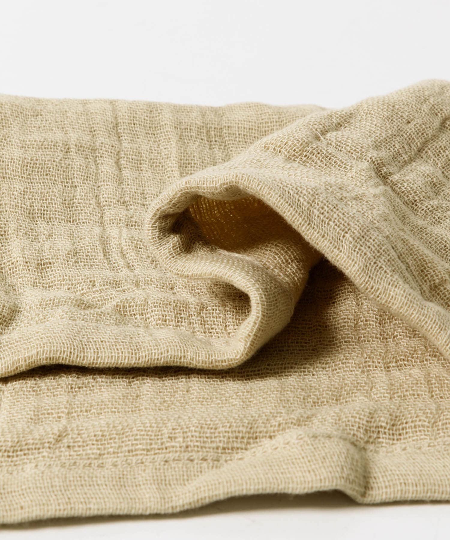 『WEB限定』MARUSHIN by SHINTO TOWEL　ランダムガーゼ ハンドタオル 2枚セット BE×GY -