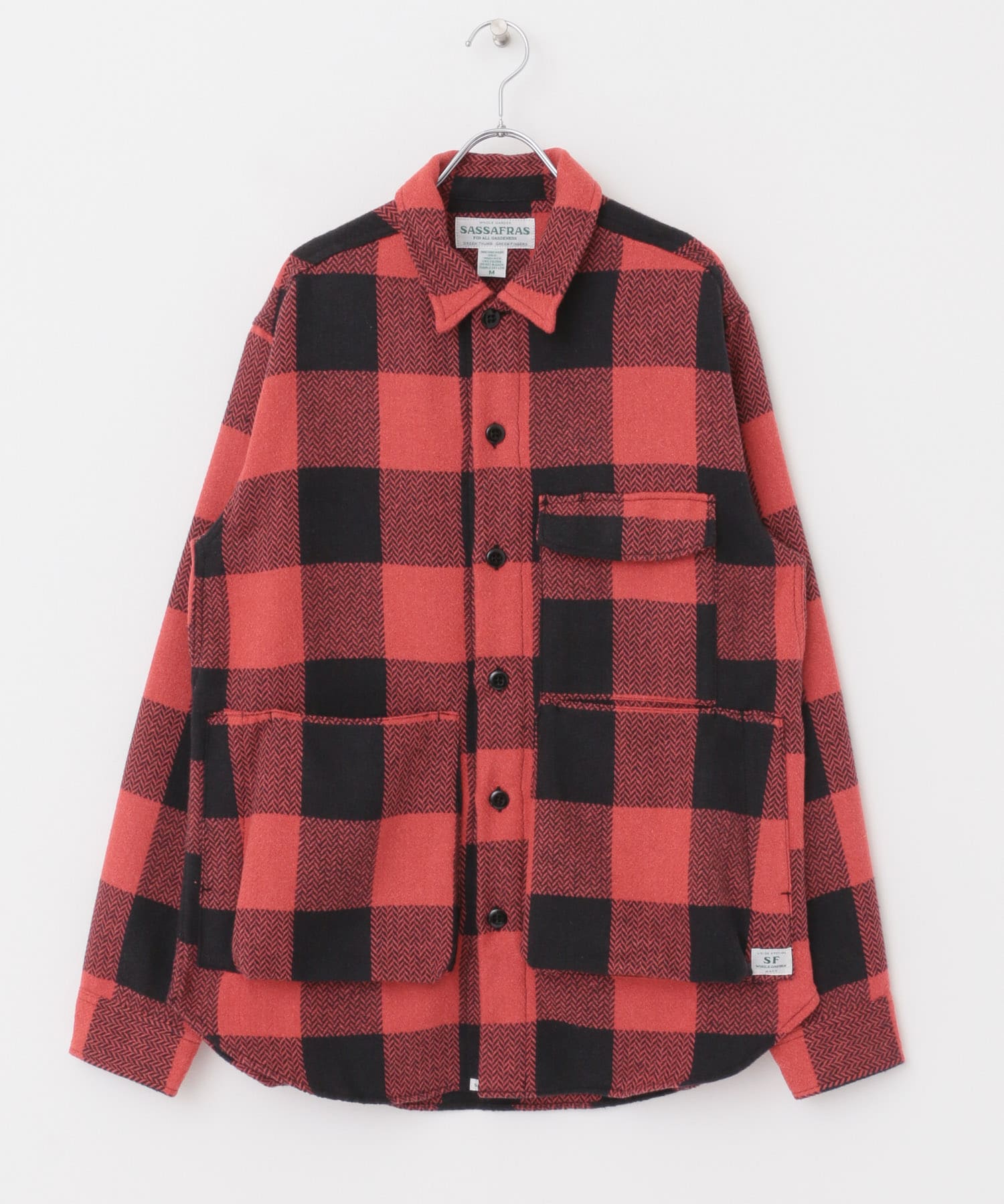 SASSAFRAS　Digs Crew Half Red S