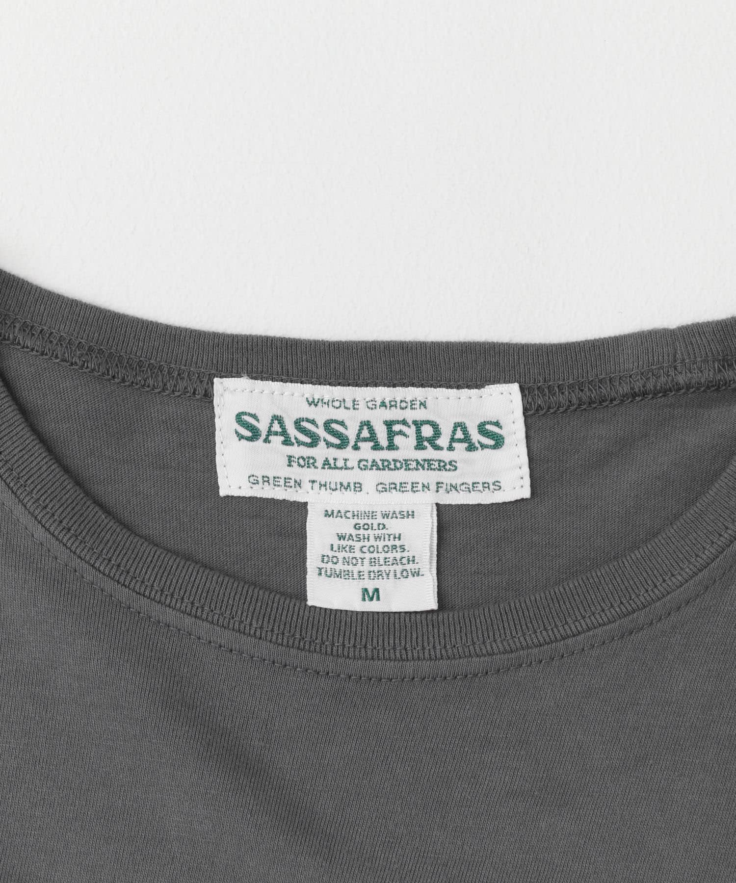 『別注』SASSAFRAS×DOORS　20th SFD Logo T-shirts 1/2 Charcoal M