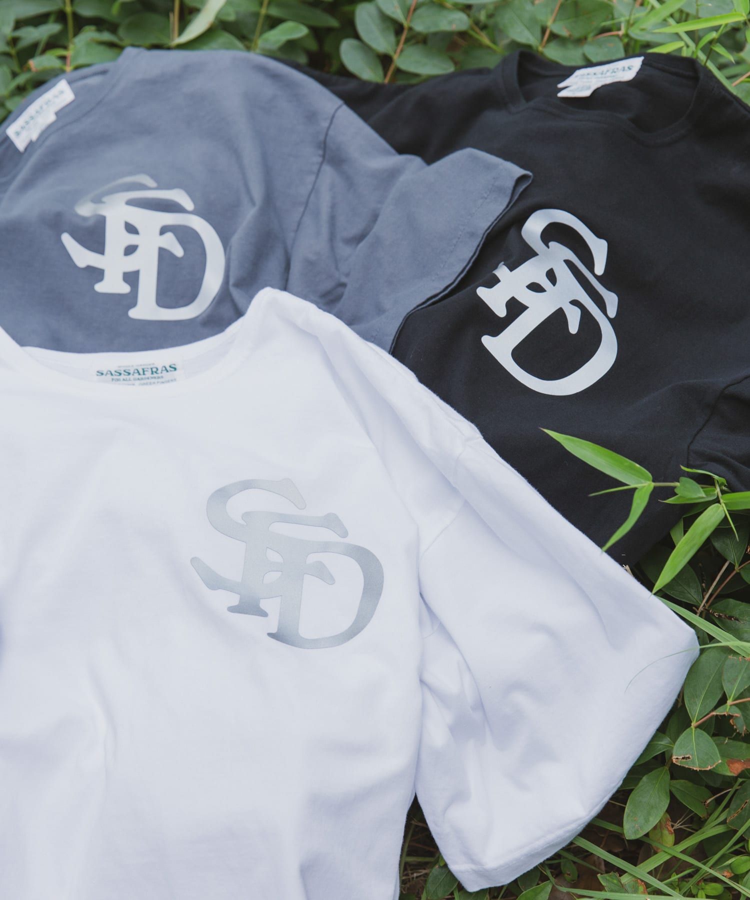 『別注』SASSAFRAS×DOORS　20th SFD Logo T-shirts 1/2 White L