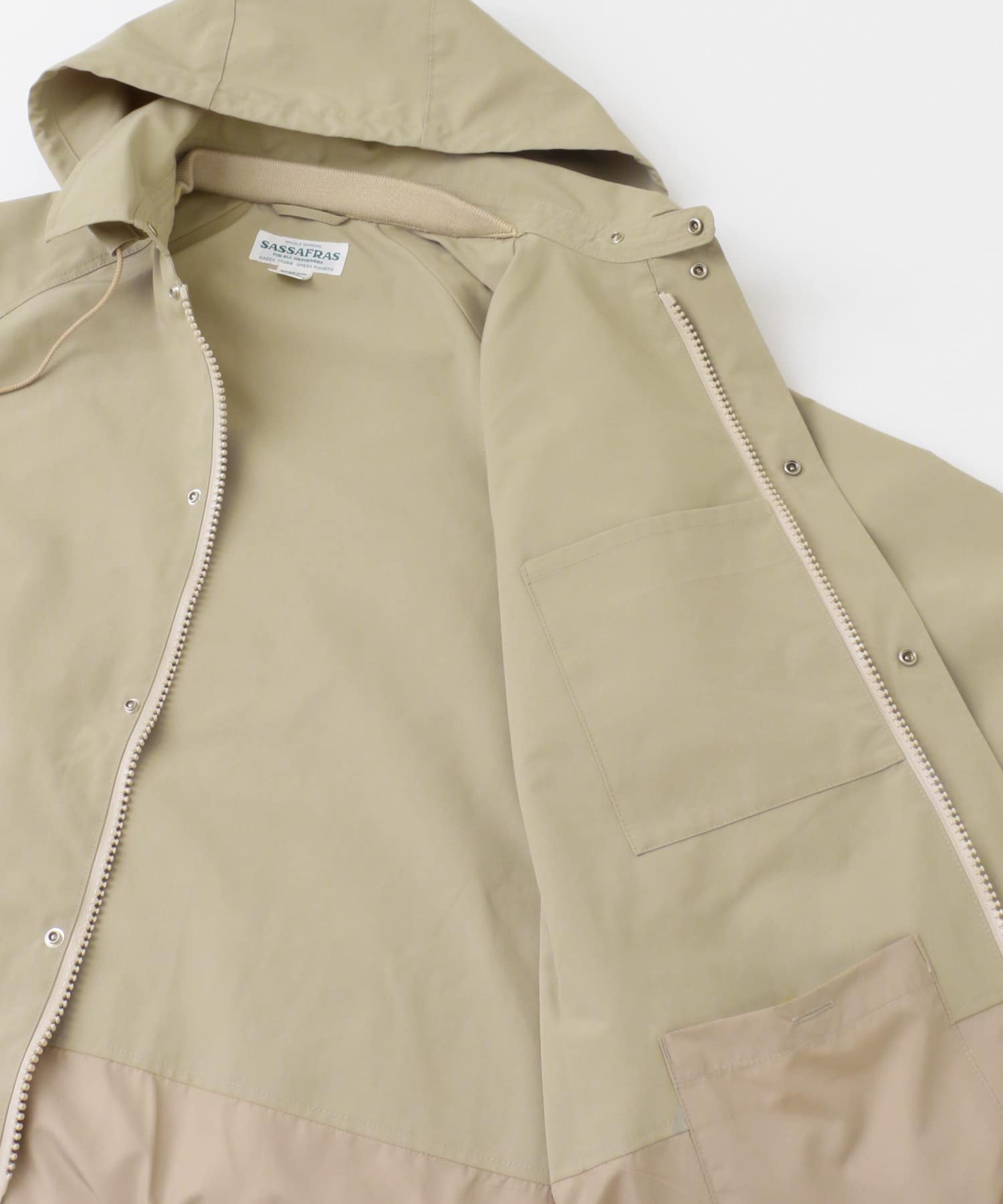 SASSAFRAS　Fall Leaf Coat+ Beige S