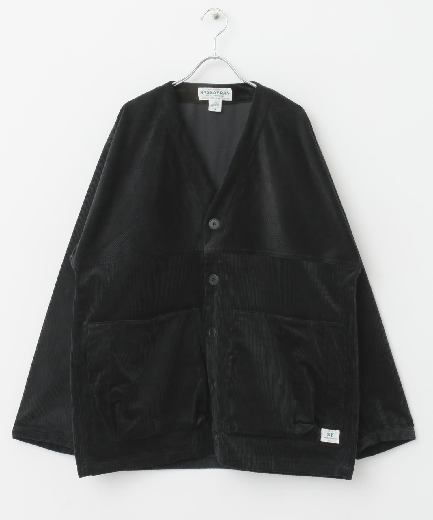 SASSAFRAS　Digs Crew Carde Jacket Black S