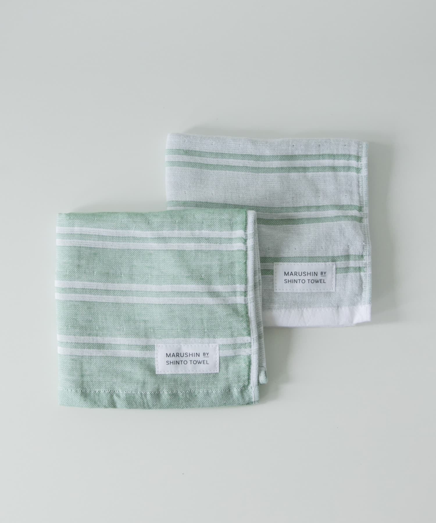 『WEB限定』MARUSHIN by SHINTO TOWEL　シマ ハンドタオル 2枚セット AF×BF -