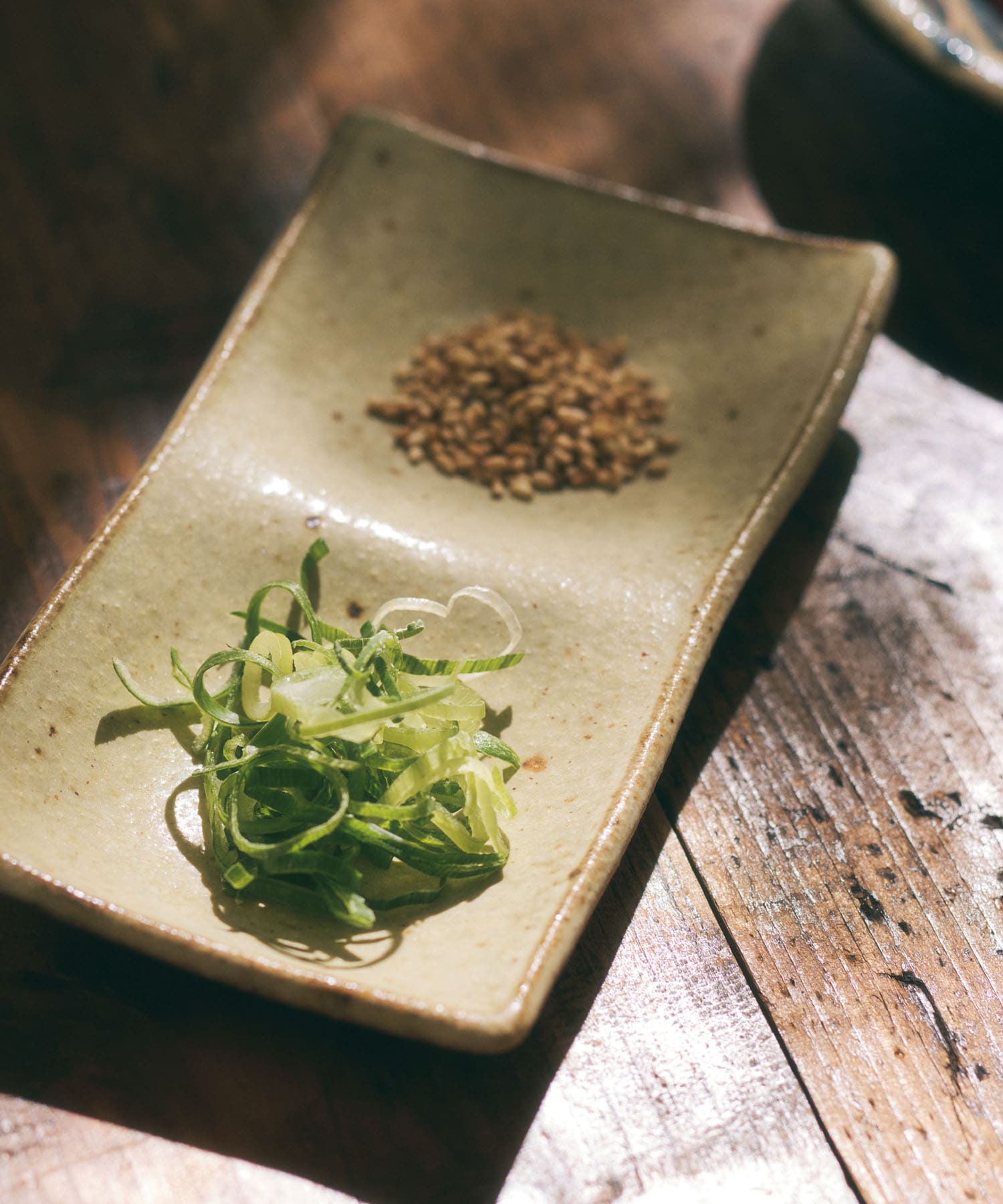 佐藤敬　黄粉引2連皿