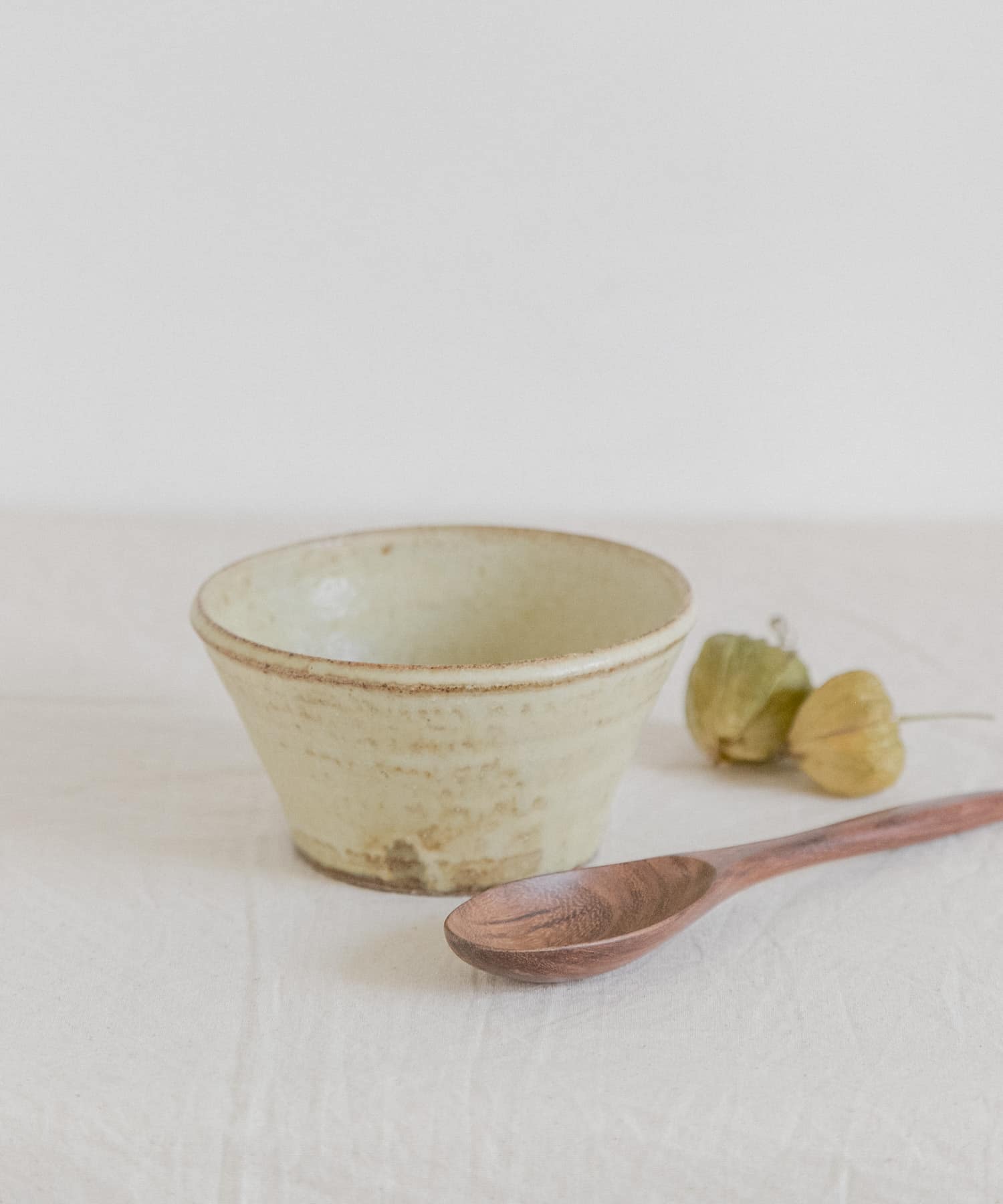 佐藤敬　黄粉引4寸深鉢