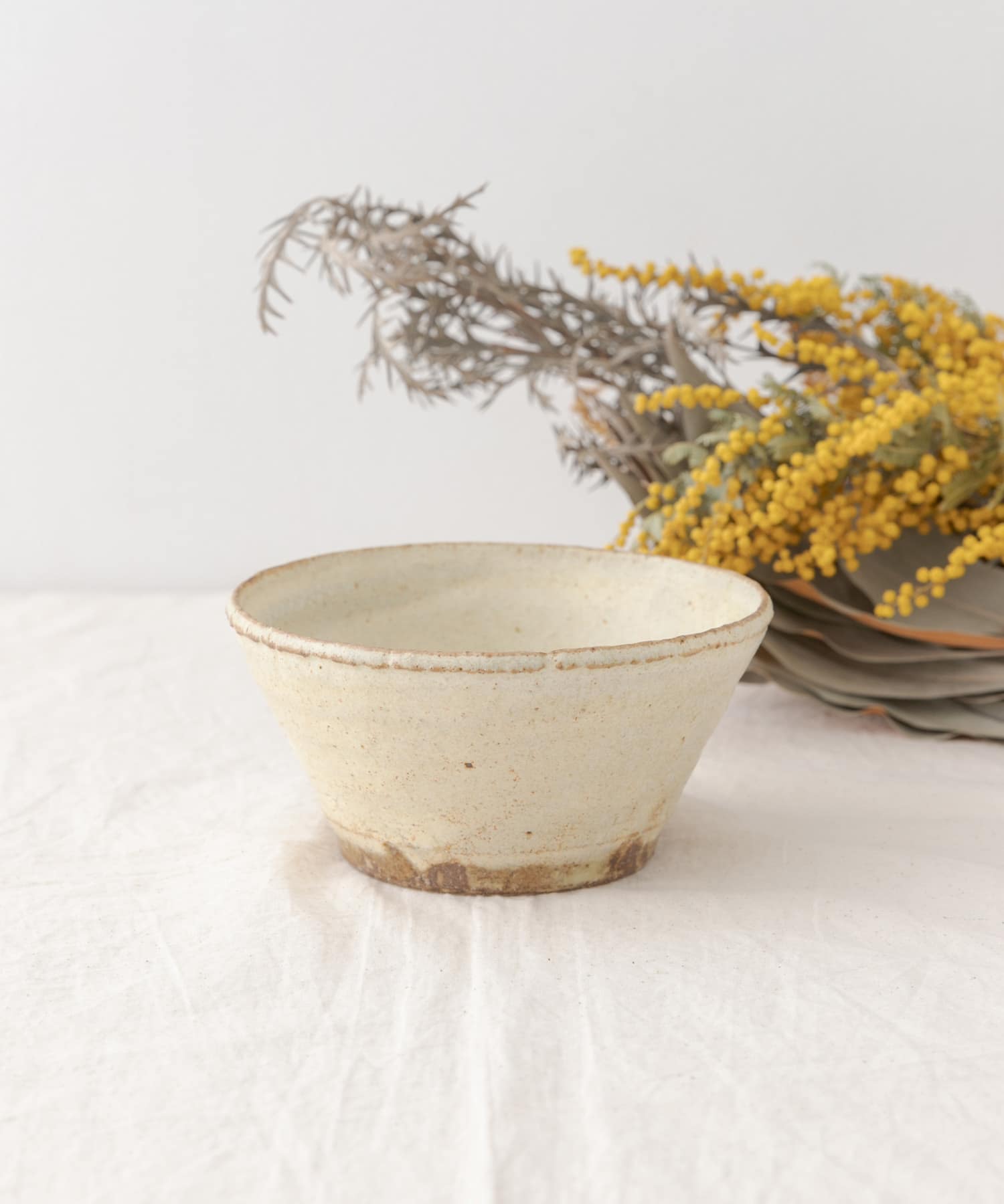 佐藤敬　黄粉引5寸深鉢