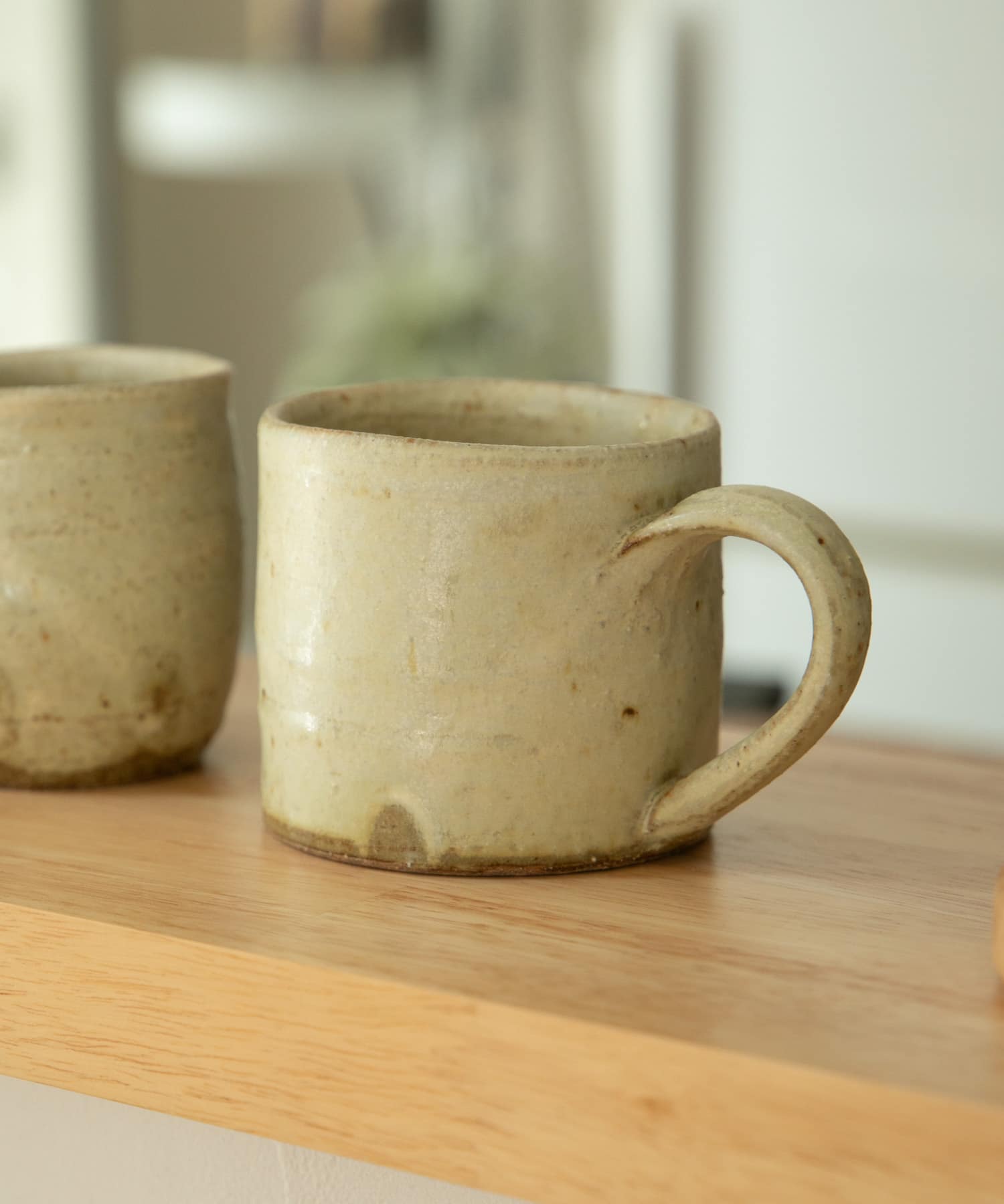 佐藤敬　黄粉引まっすぐカップ(大)