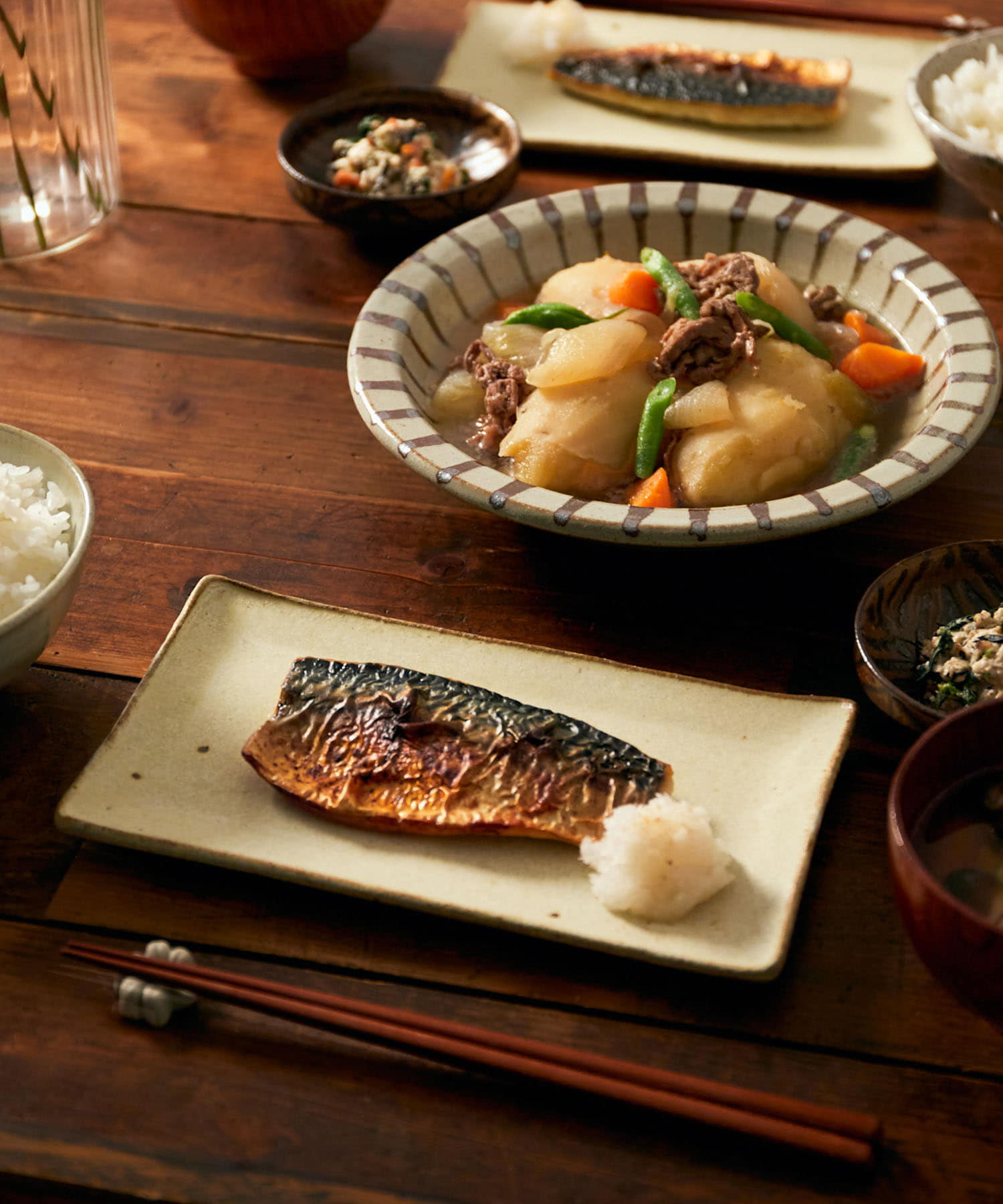 佐藤敬　黄粉引鮭皿 - -