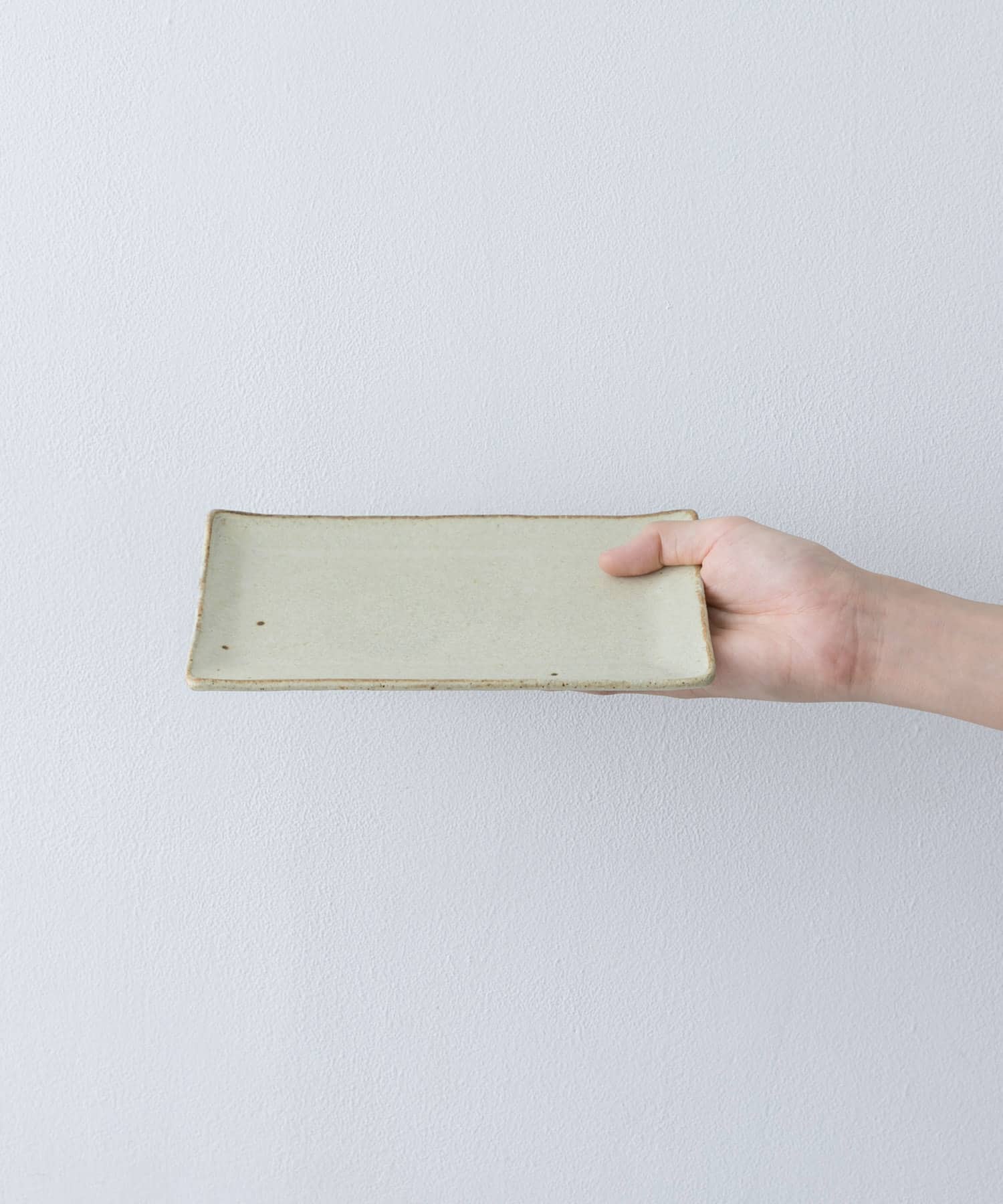 佐藤敬　黄粉引鮭皿 - -