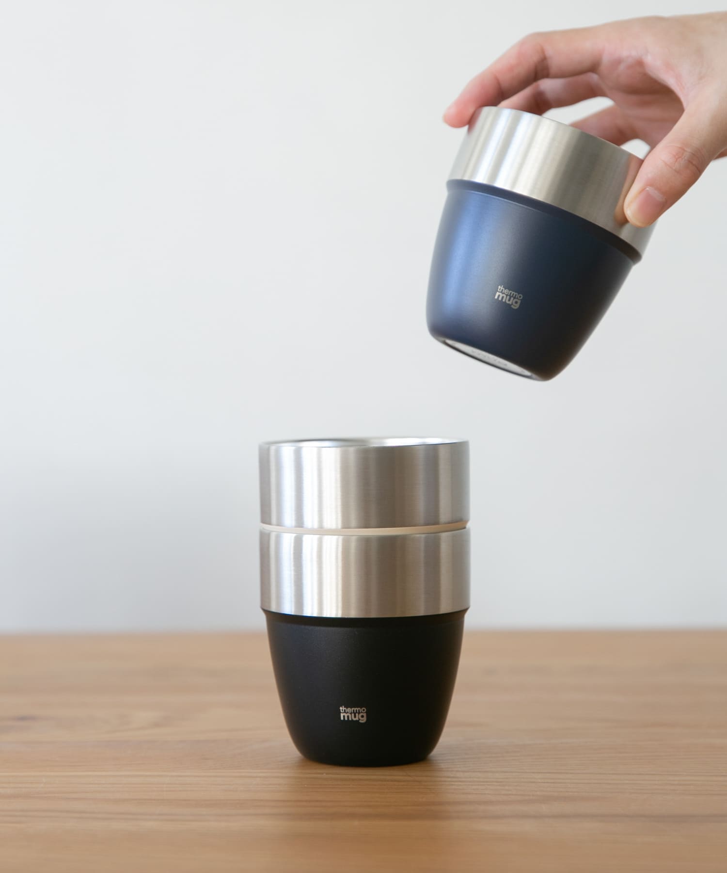 thermo mug　STACKING TUMBLER NAVY -
