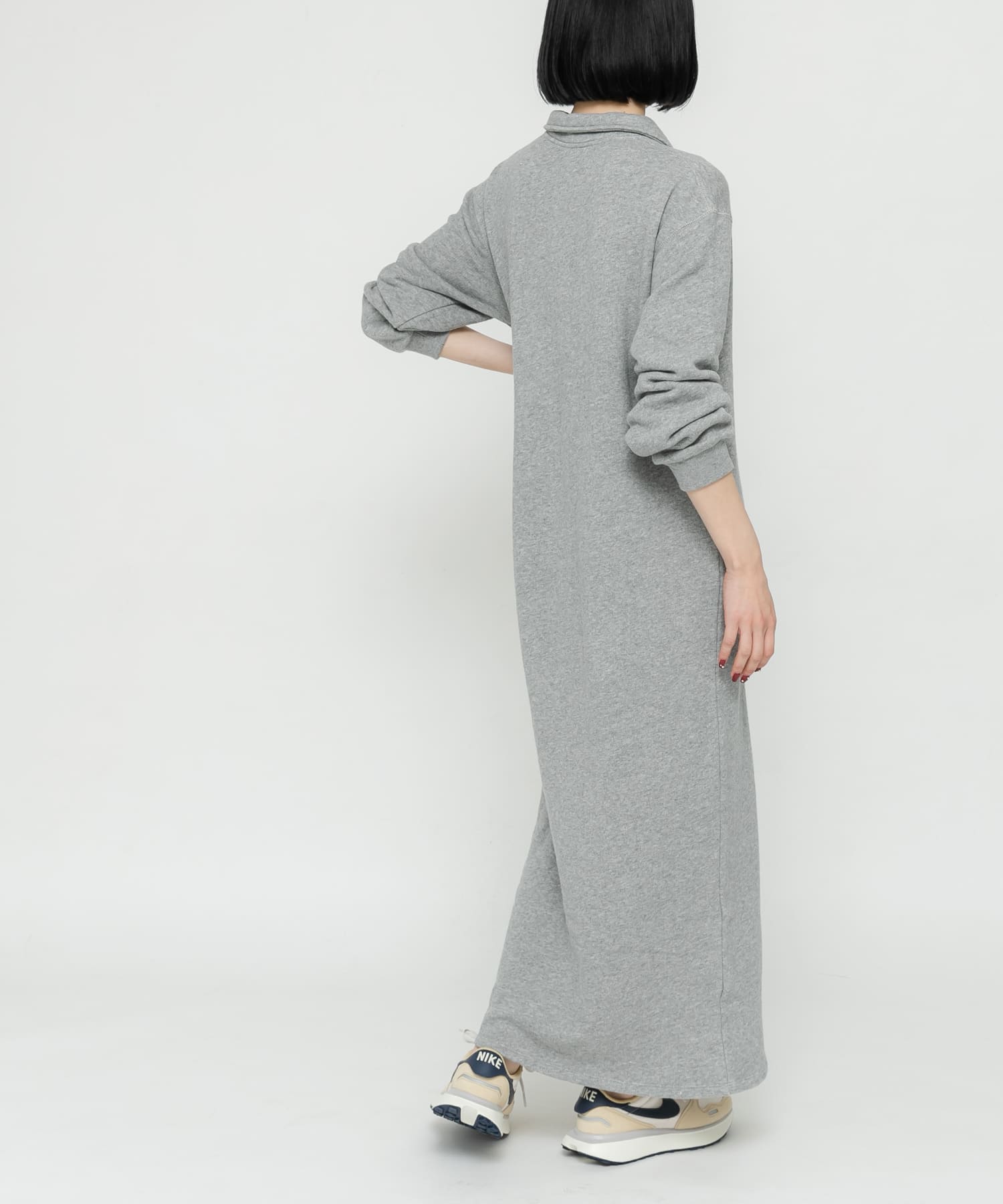 別注』Sports Wear×DOORS ハーフジップ長袖ワンピース(FREE タマゴ