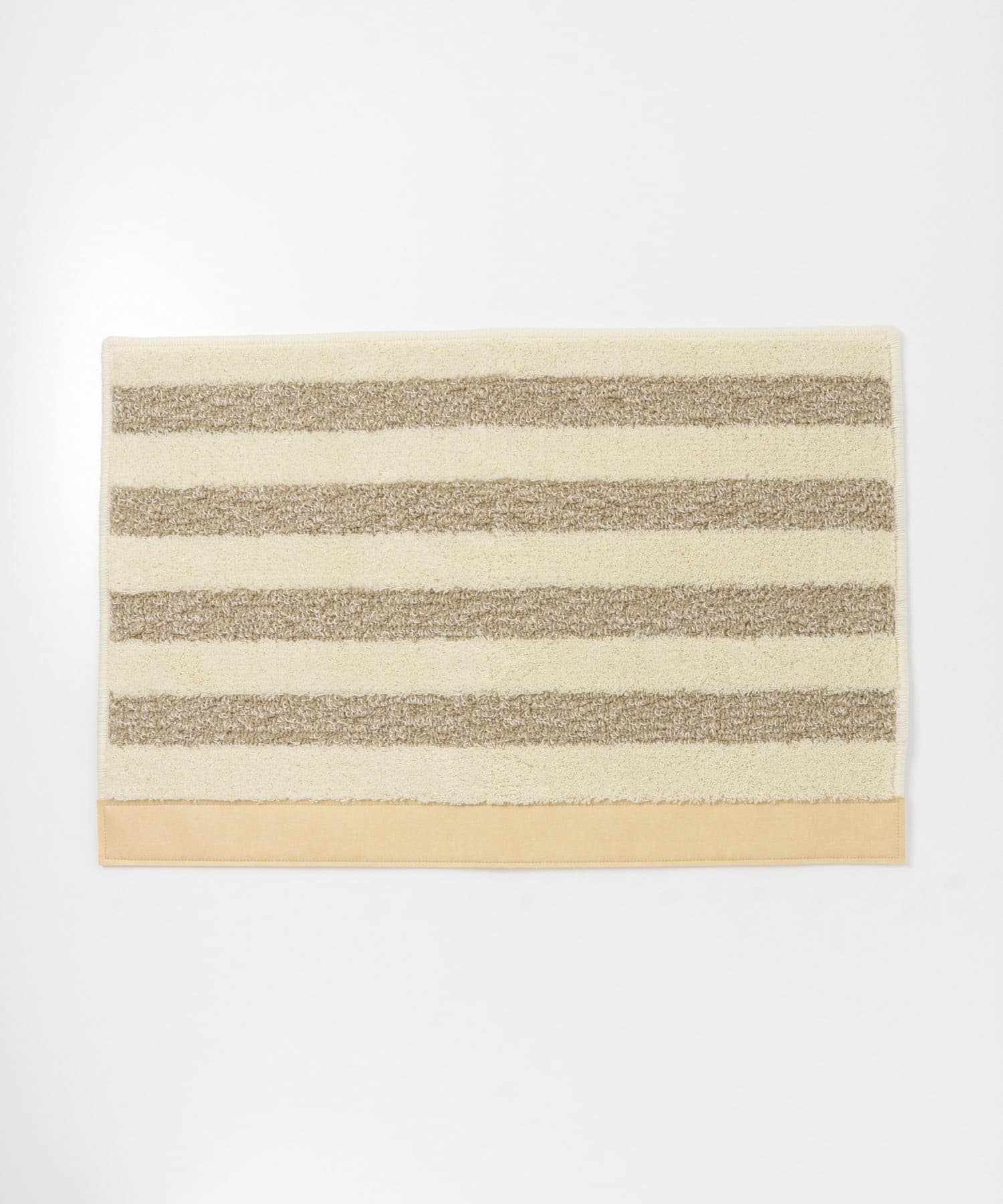 『洗濯可』calmland　フロアラグ 46×70 ボーダーBR one