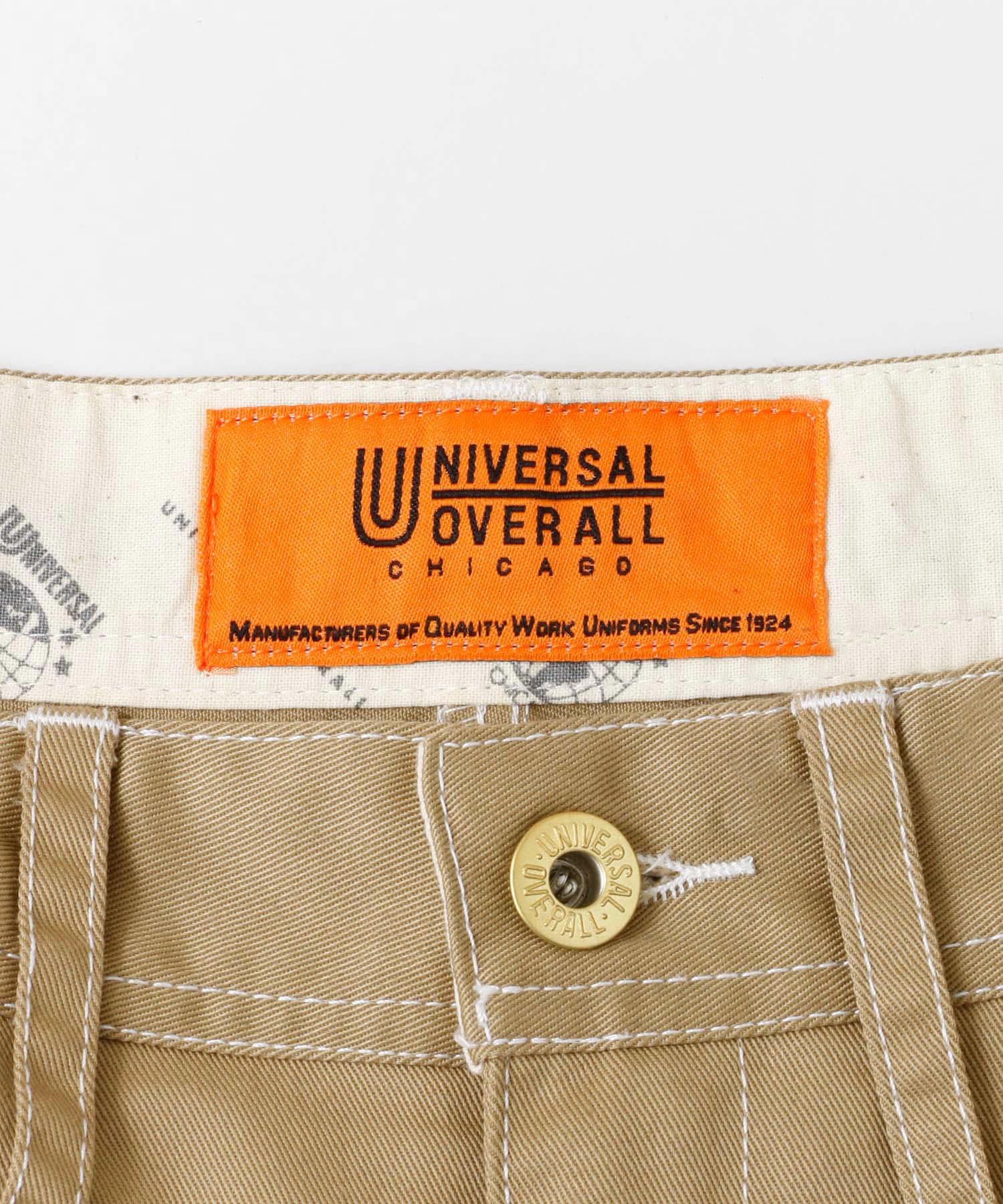 UNIVERSAL OVERALL×DOORS　別注SHORT PAINTER SKIRT∴ BEIGE M