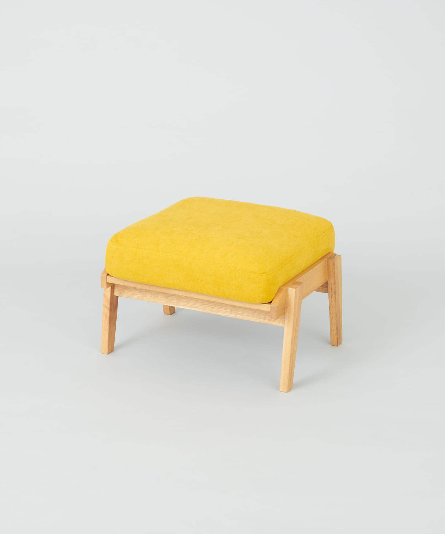 BOTHY　Chiffon Ottoman オーク無垢材 イエロー one
