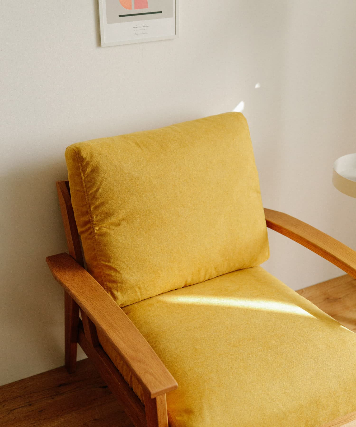 BOTHY　Chiffon Sofa 1P オーク無垢材 イエロー one