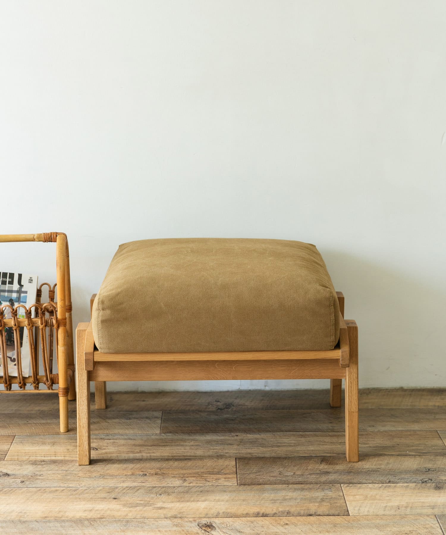 BOTHY Canvas Ottoman オーク無垢材