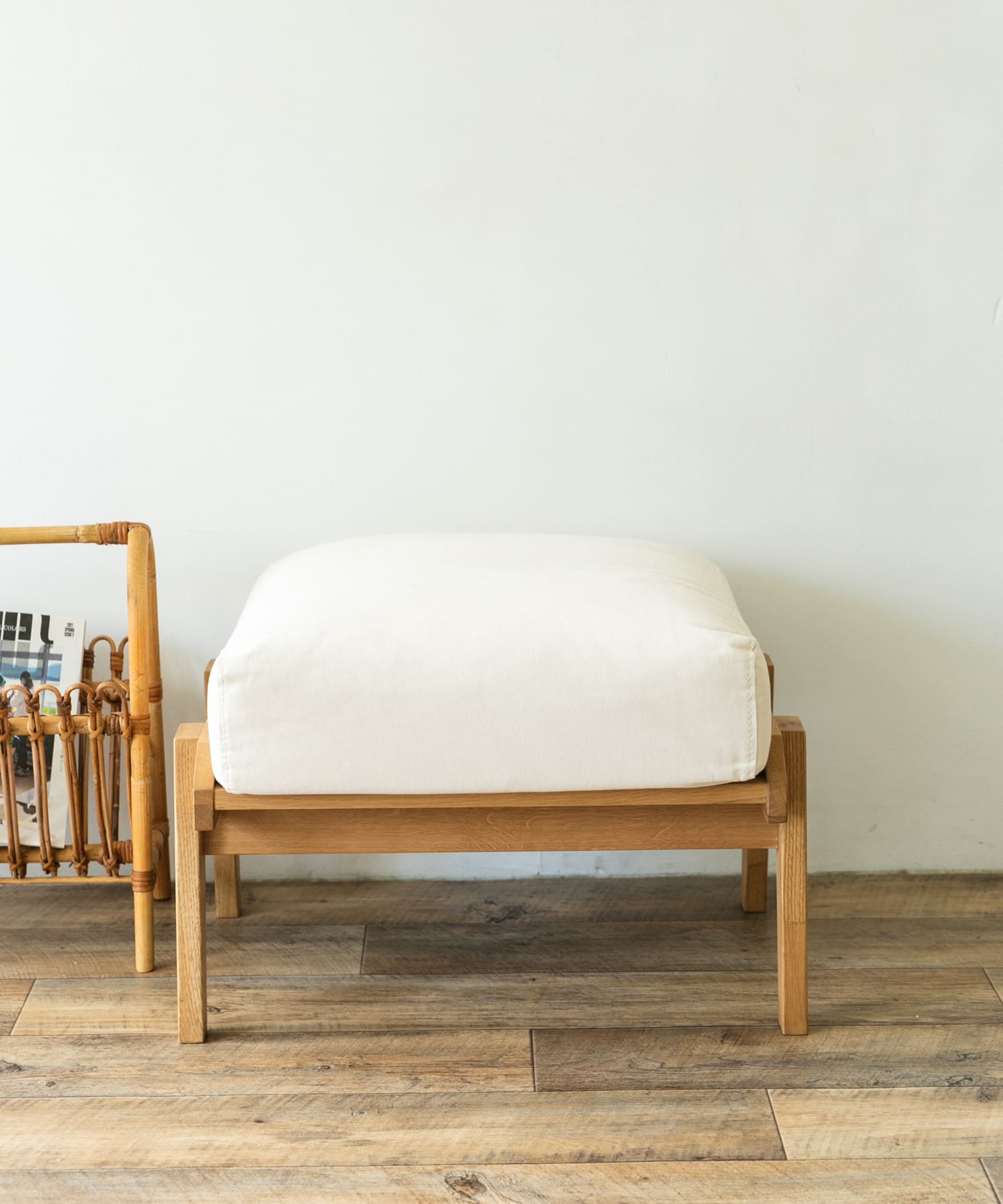 BOTHY Canvas Ottoman オーク無垢材