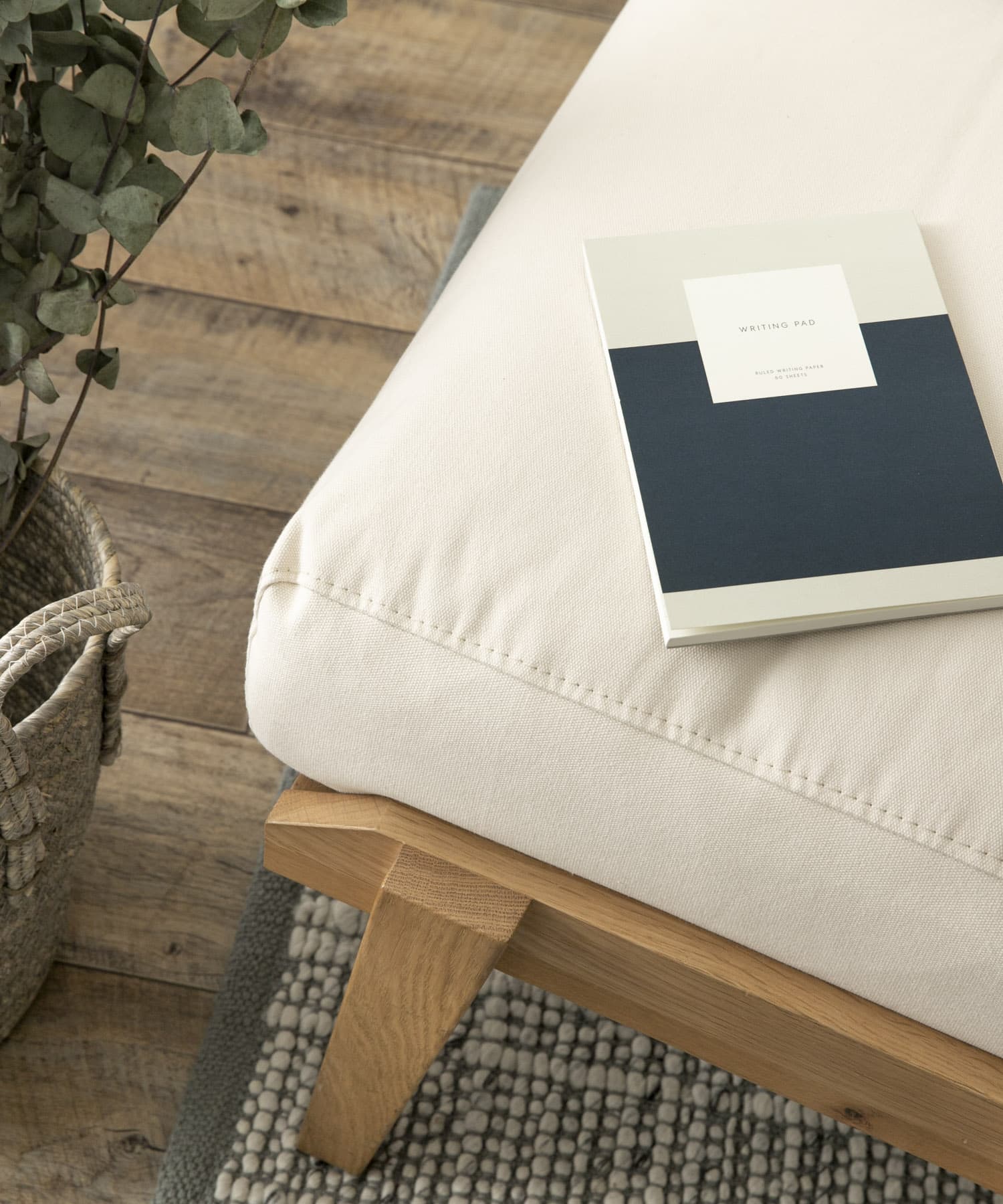 BOTHY Canvas Ottoman オーク無垢材 Natural one