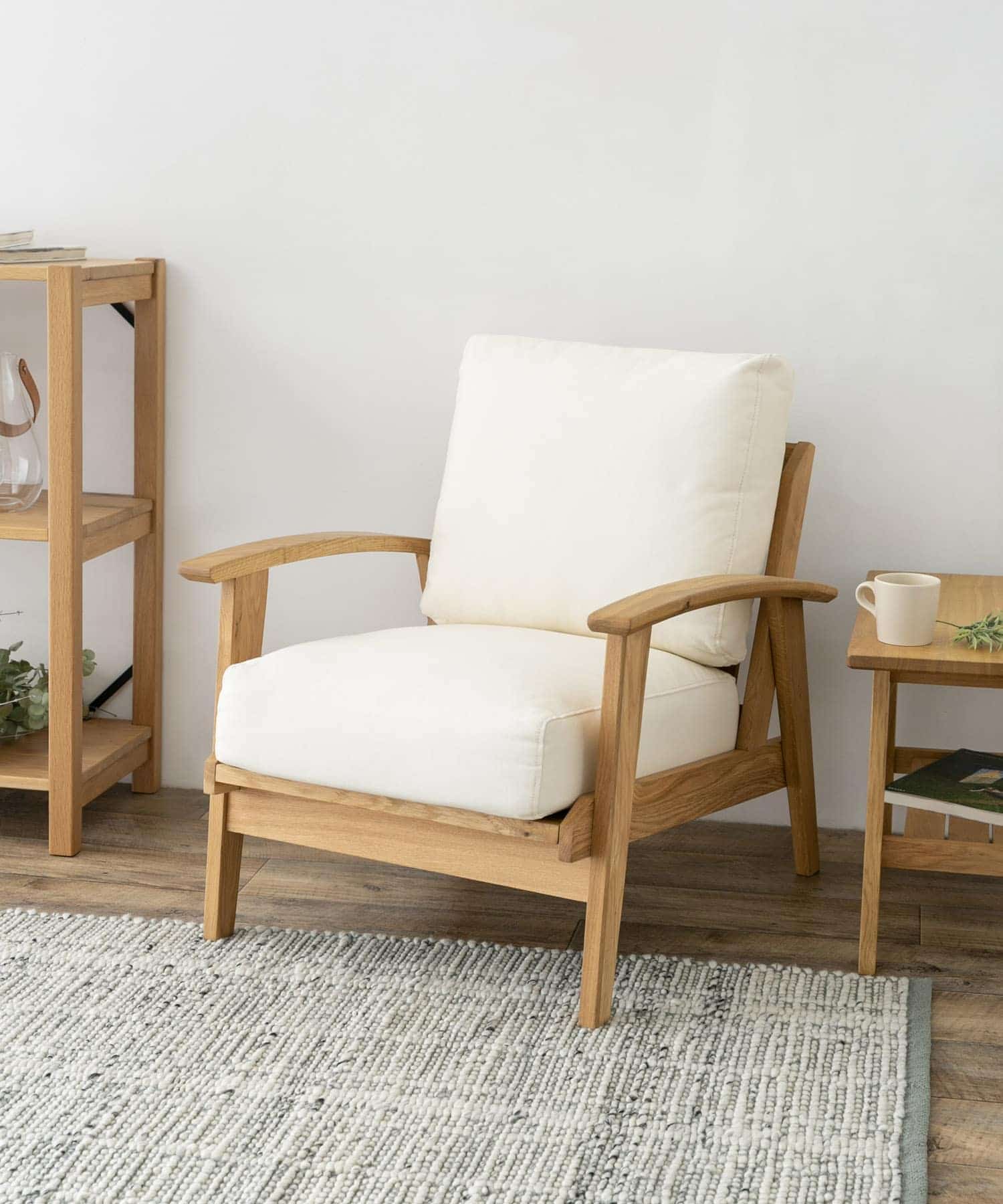 BOTHY Canvas Sofa 1P オーク無垢材 Natural one