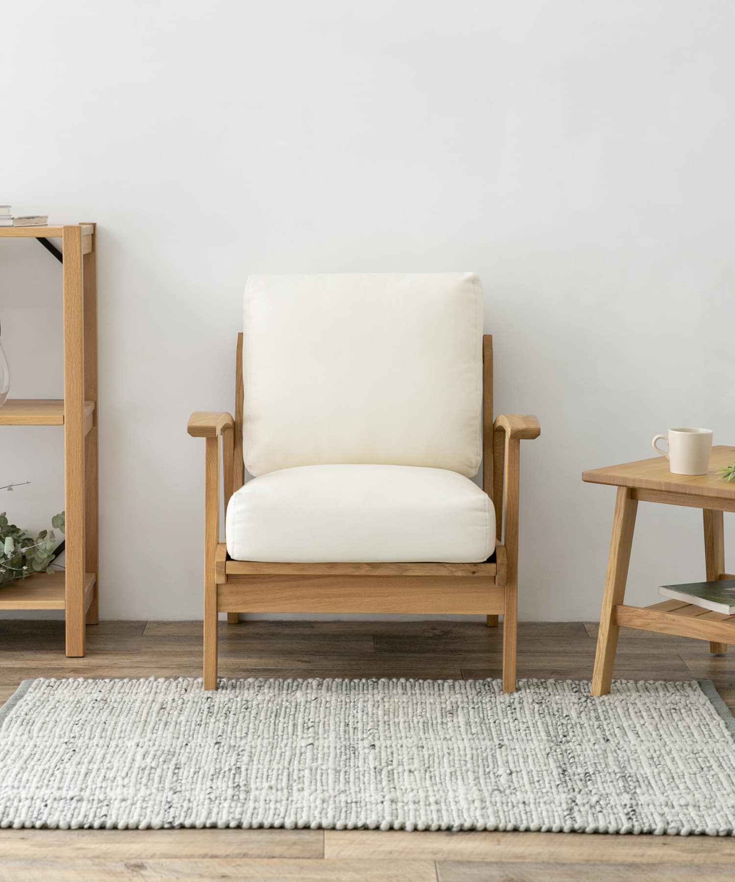 BOTHY Canvas Sofa 1P オーク無垢材 Natural one