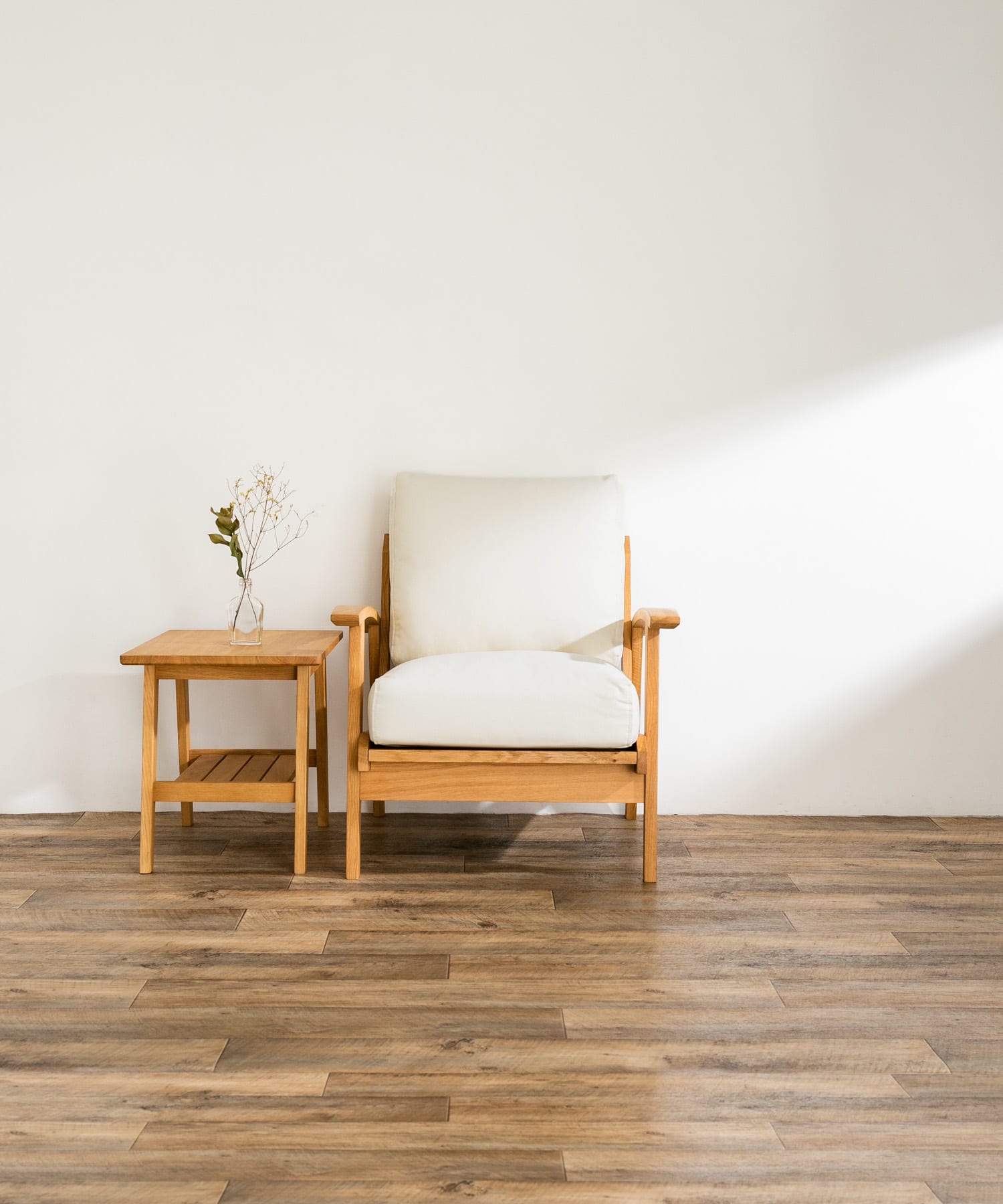 BOTHY Canvas Sofa 1P オーク無垢材 Natural one