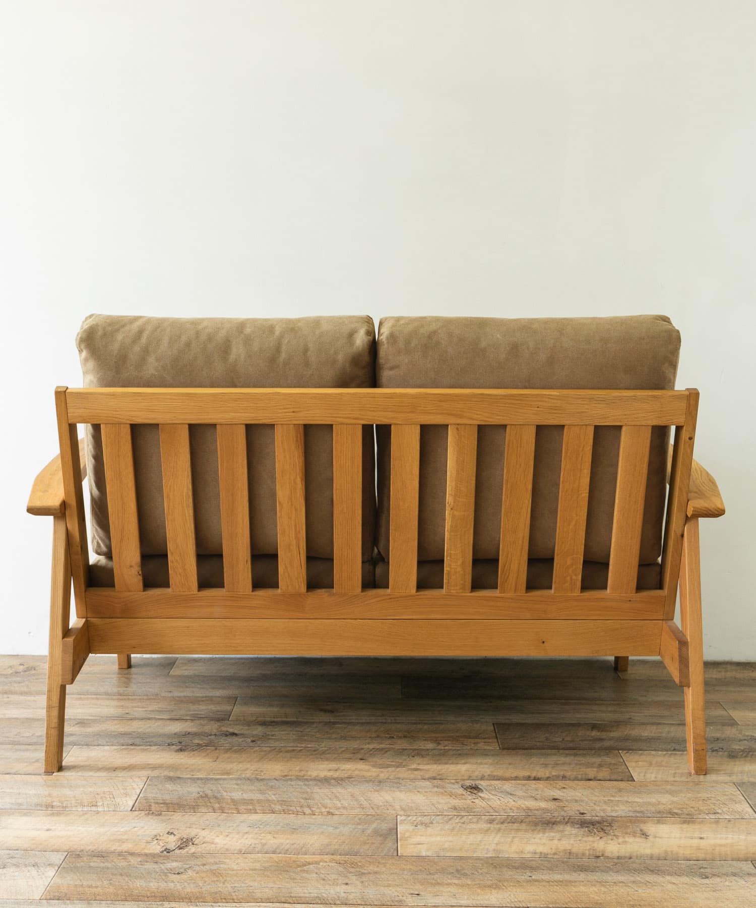 BOTHY Canvas Sofa 2P オーク無垢材 Khaki one
