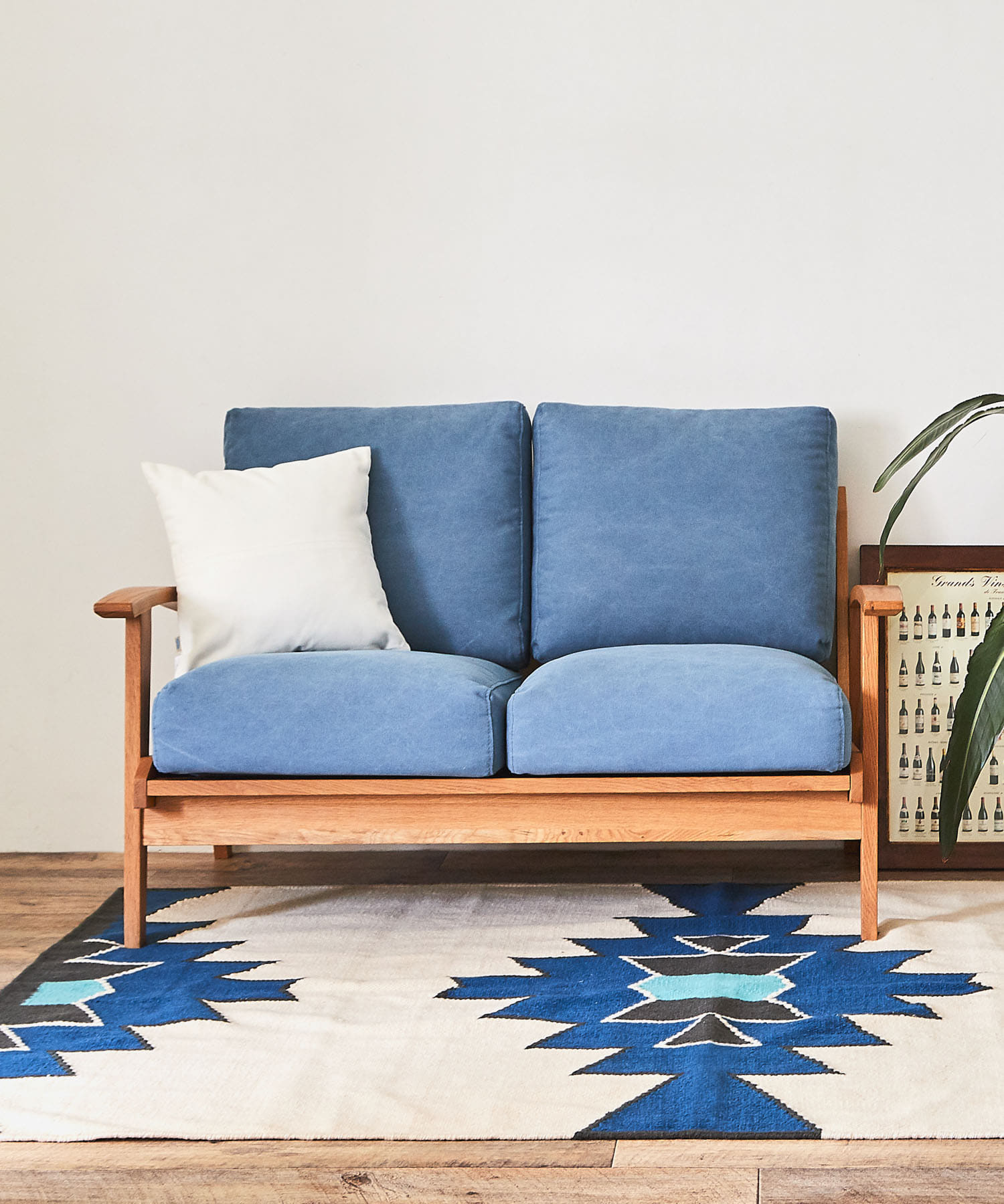BOTHY Frame Sofa 2シーター(Canvas) Blue one