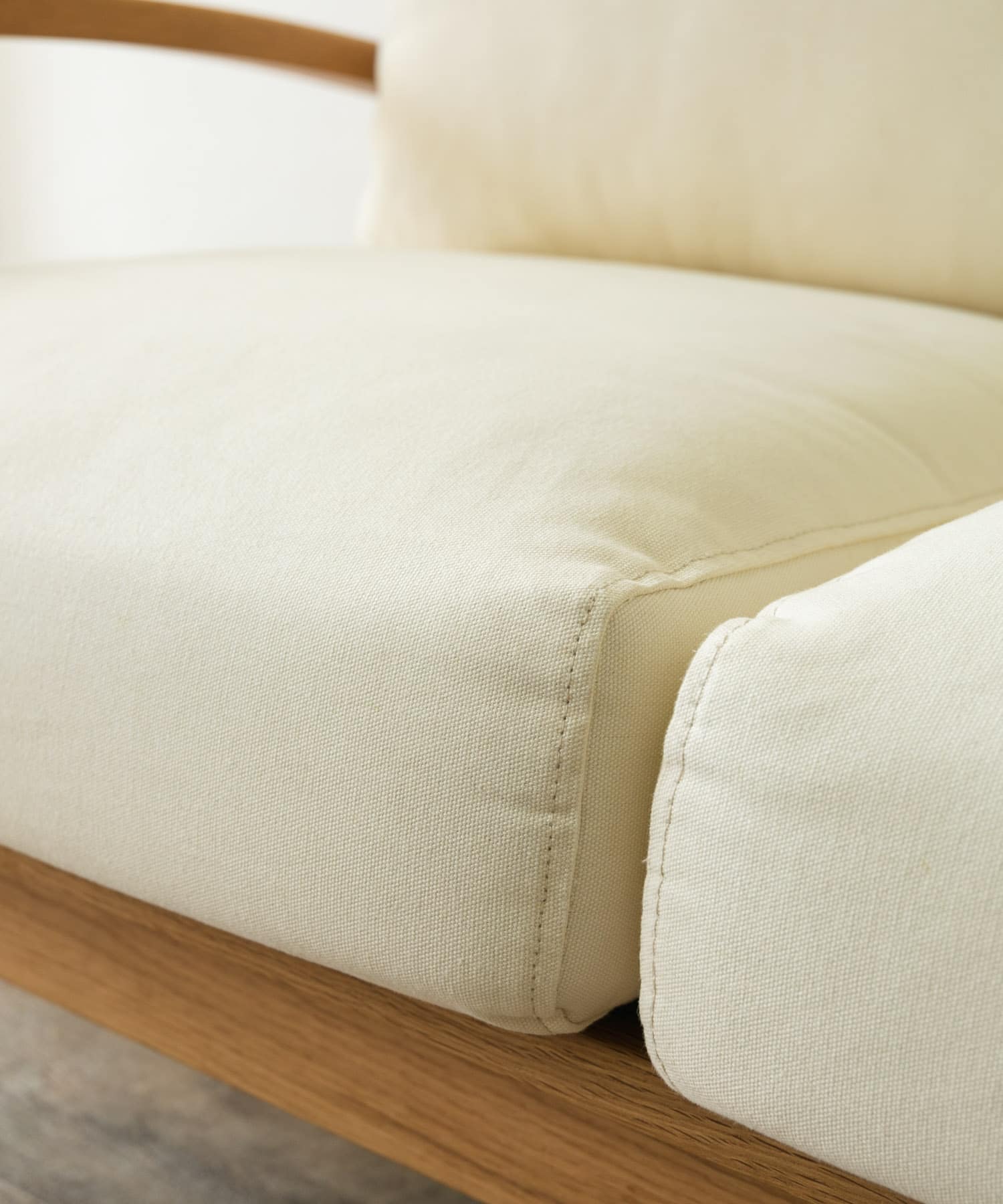BOTHY Canvas Sofa 2P オーク無垢材 Natural one