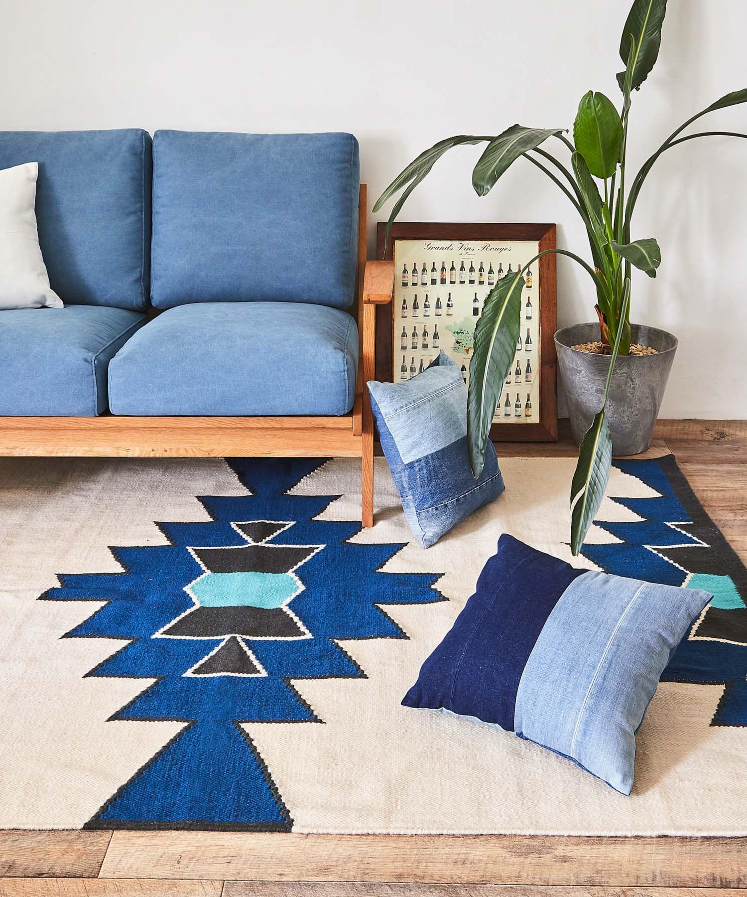 BOTHY Frame Sofa 3シーター(Canvas) Blue one