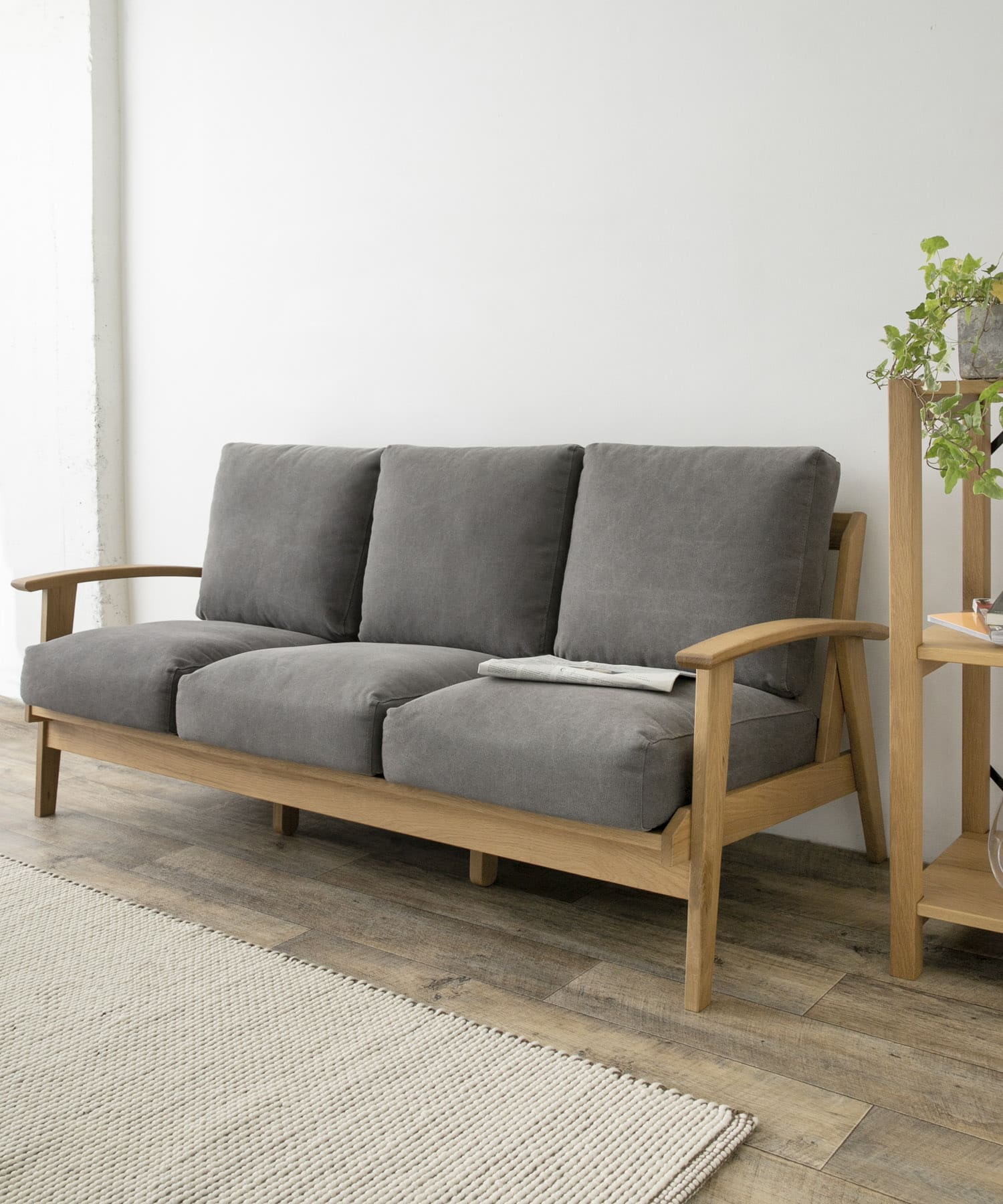 BOTHY Frame Sofa 3シーター(Canvas) Grey one