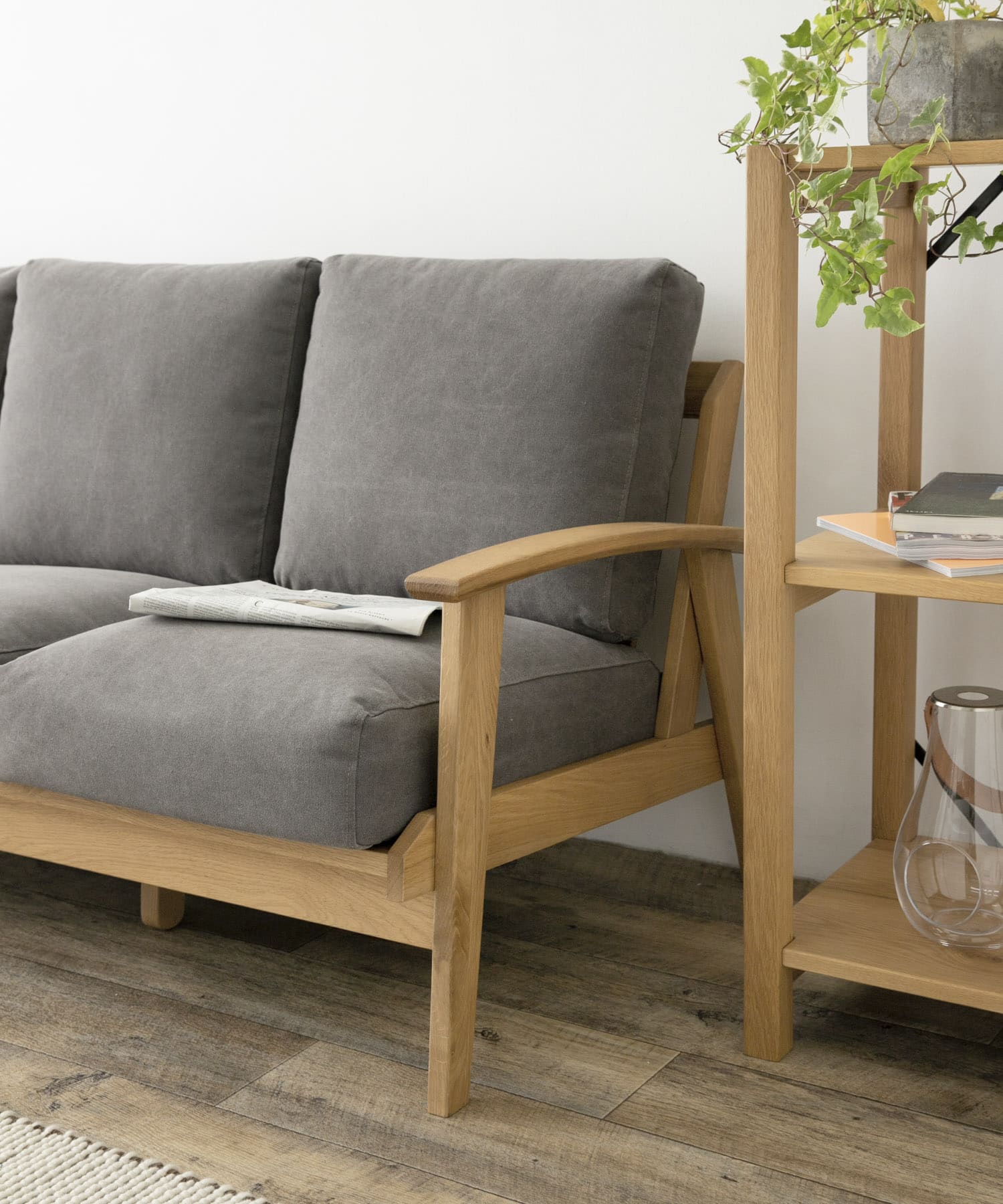 BOTHY Frame Sofa 3シーター(Canvas) Grey one