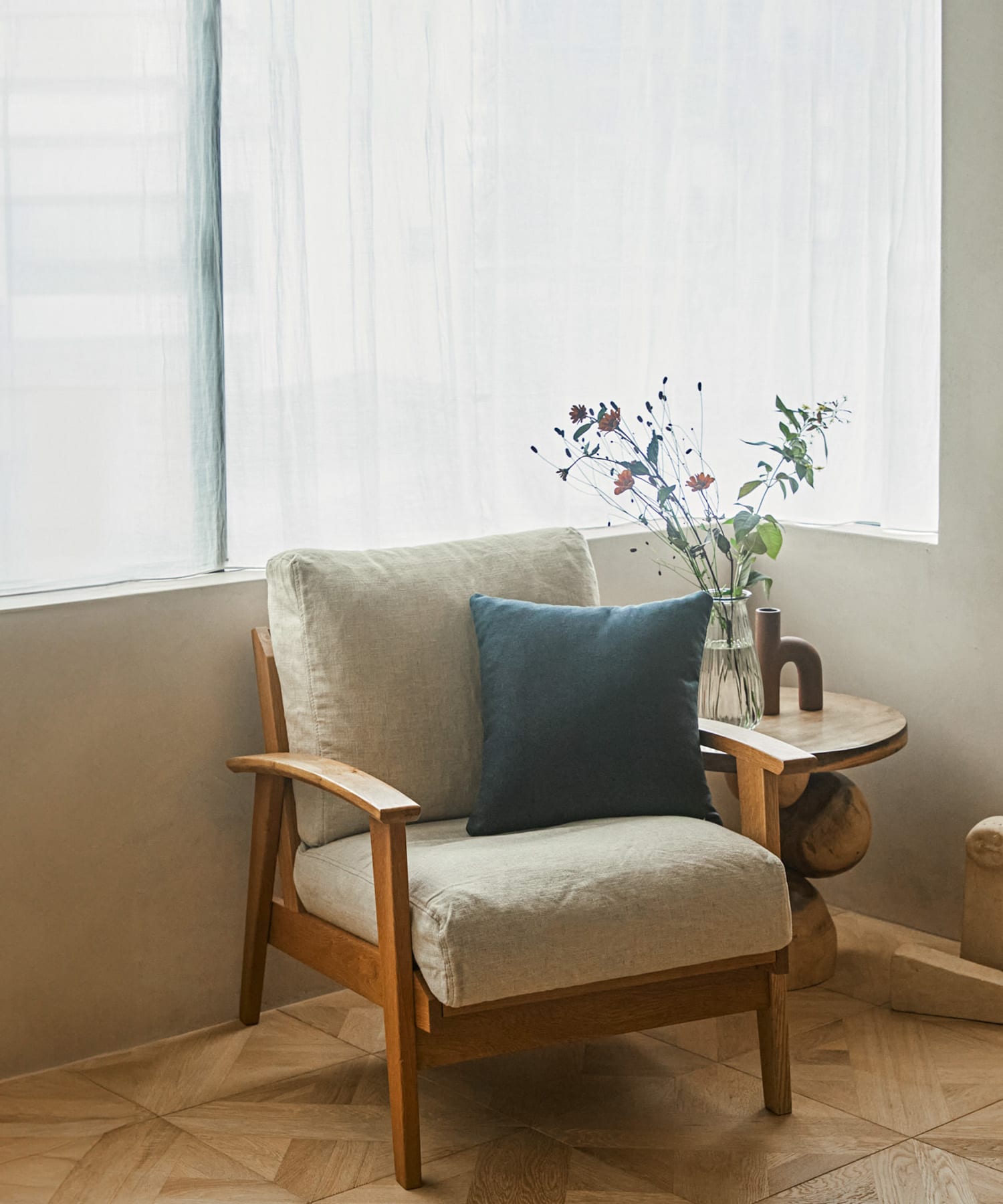 BOTHY Frame Sofa 1シーター(LINEN) BEIGE one