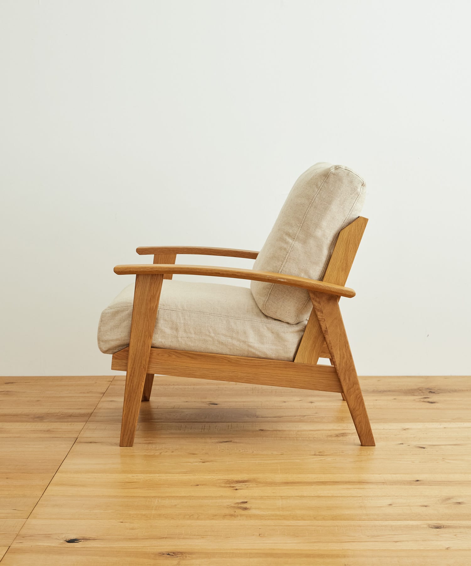 BOTHY　LINEN Sofa 1P オーク無垢材 BEIGE one