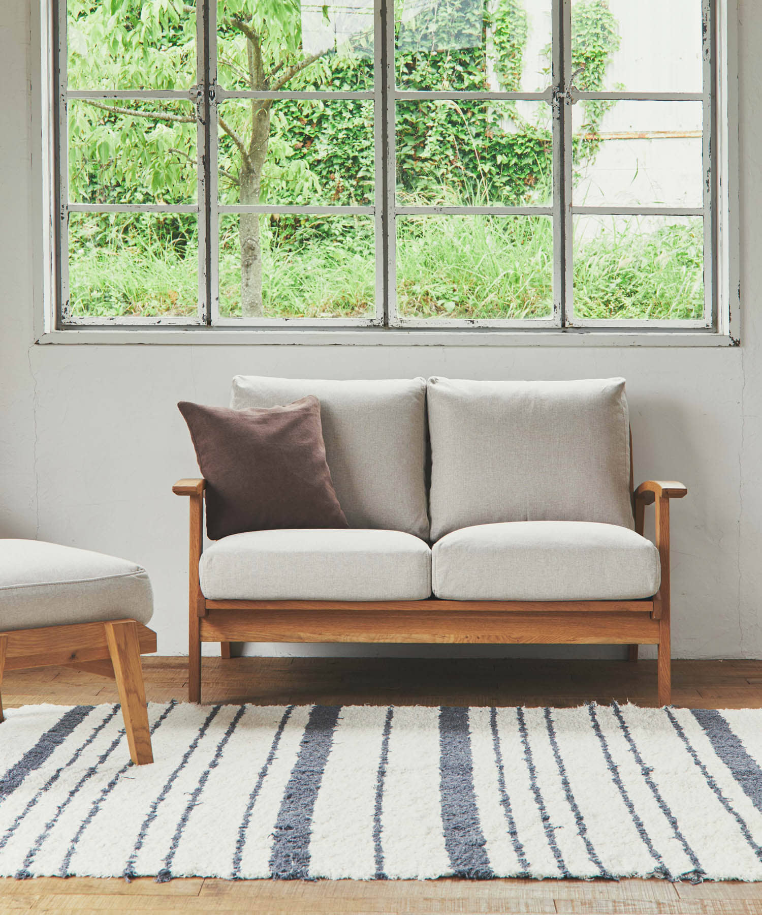 BOTHY　Modern Sofa 2P オーク無垢材