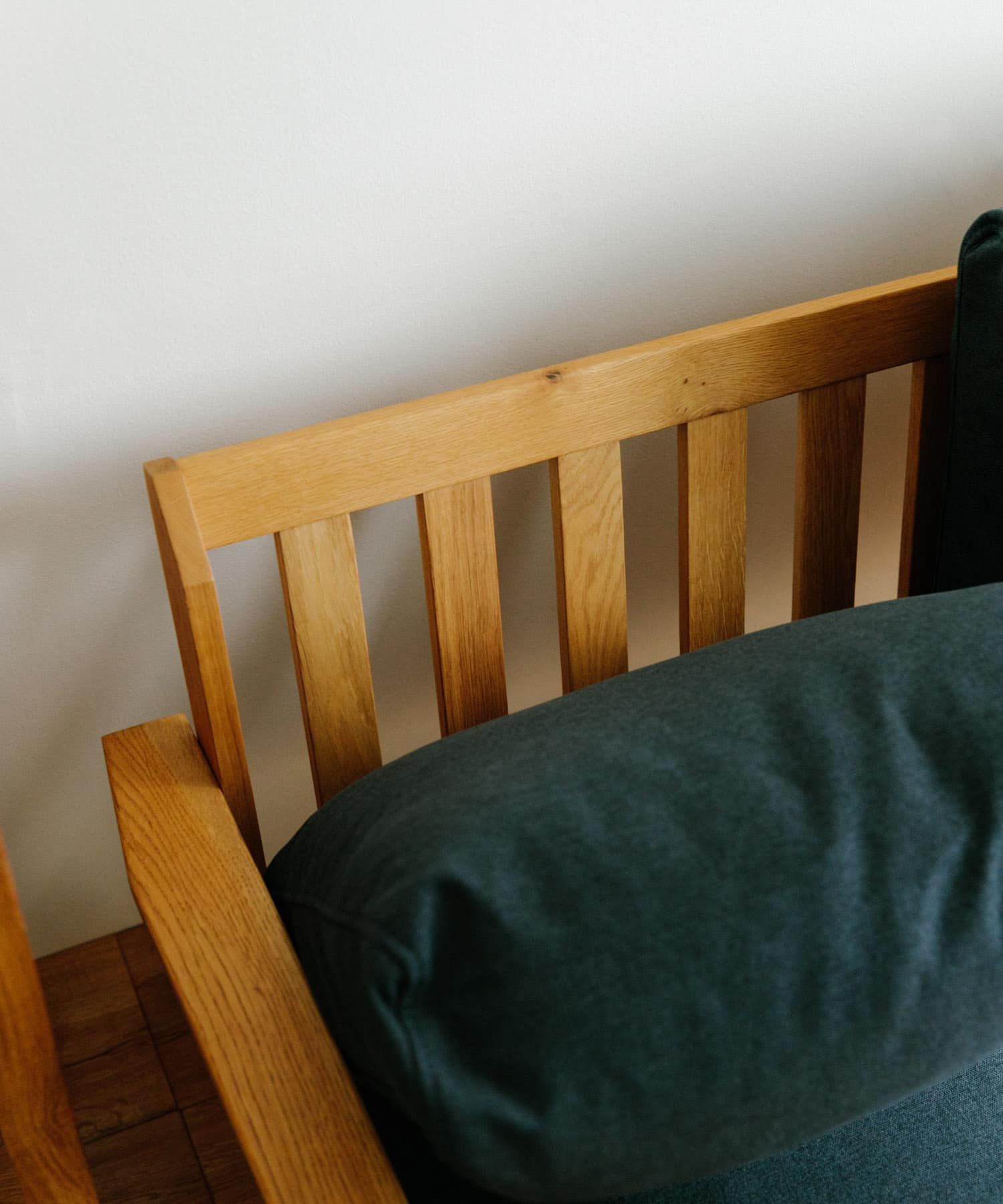 BOTHY　Modern Sofa 2P オーク無垢材 ブルーグリーン one