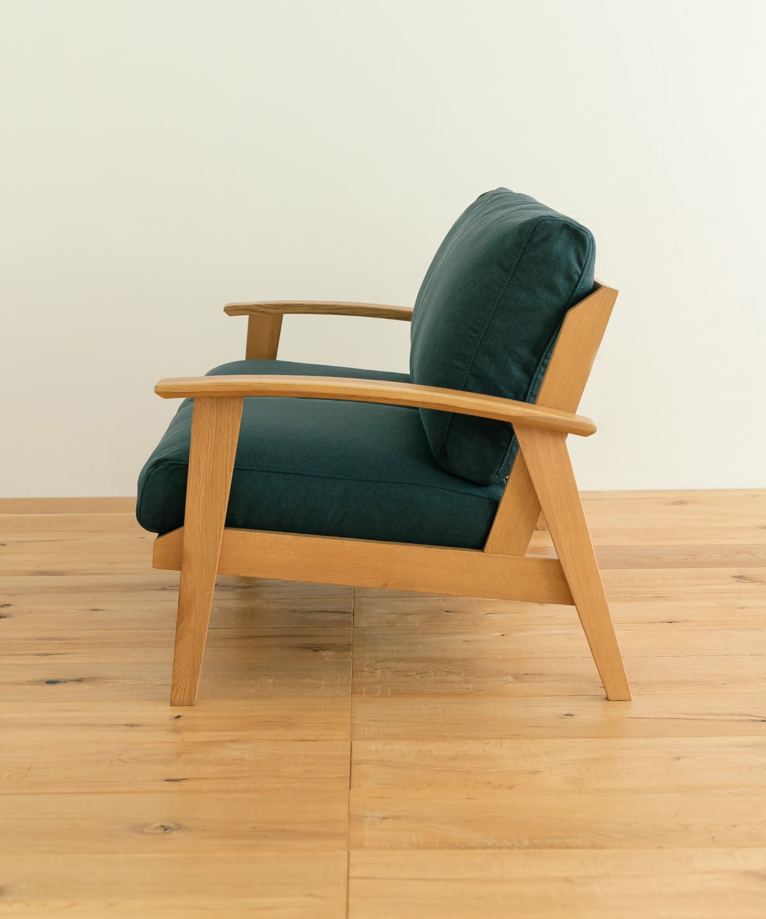 BOTHY　Modern Sofa 2P オーク無垢材 ブルーグリーン one