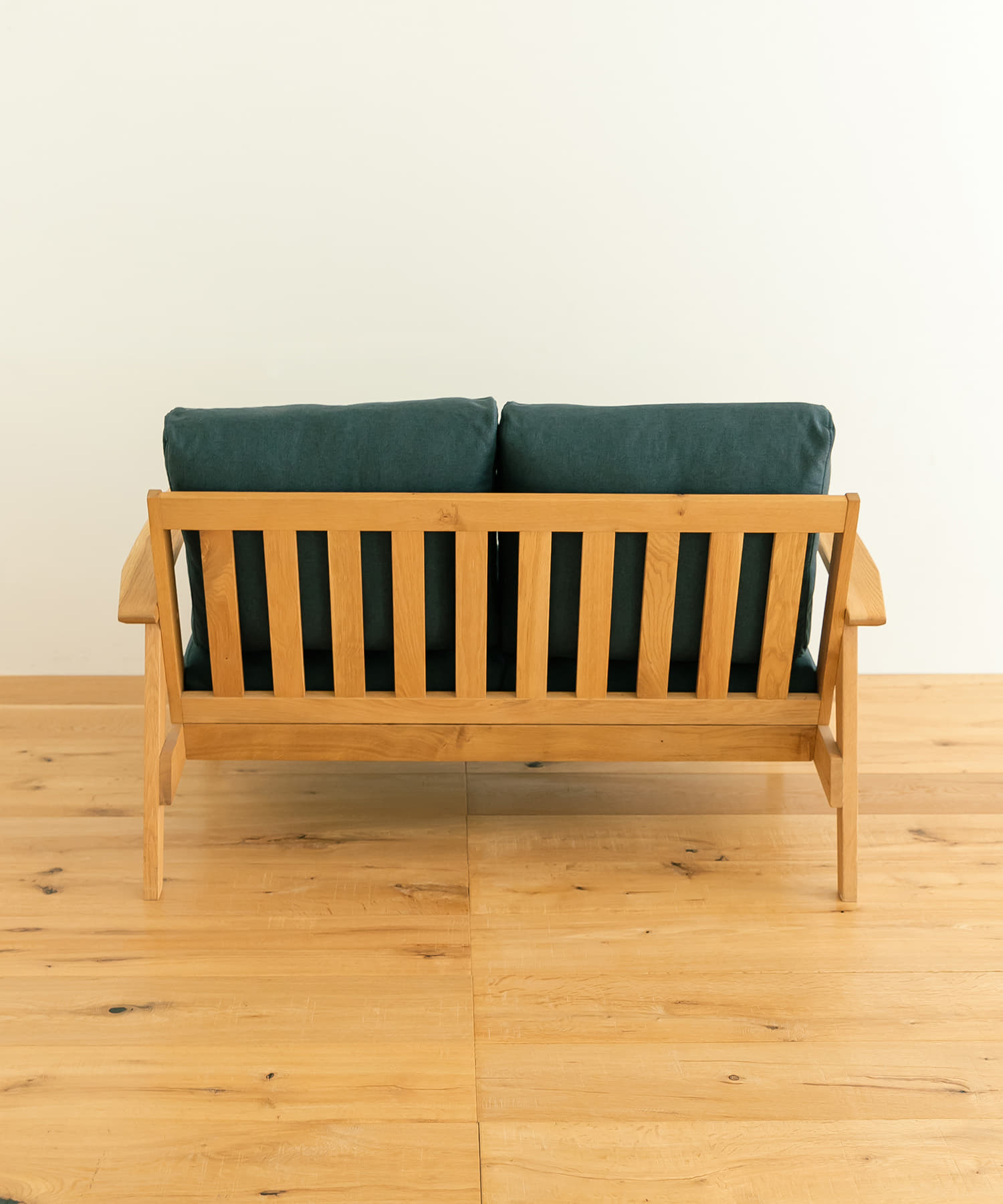 BOTHY　Modern Sofa 2P オーク無垢材 ブルーグリーン one
