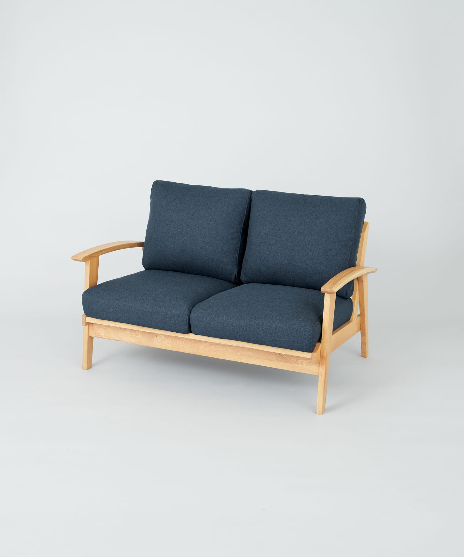 BOTHY　Modern Sofa 2P オーク無垢材 ブルーグリーン one