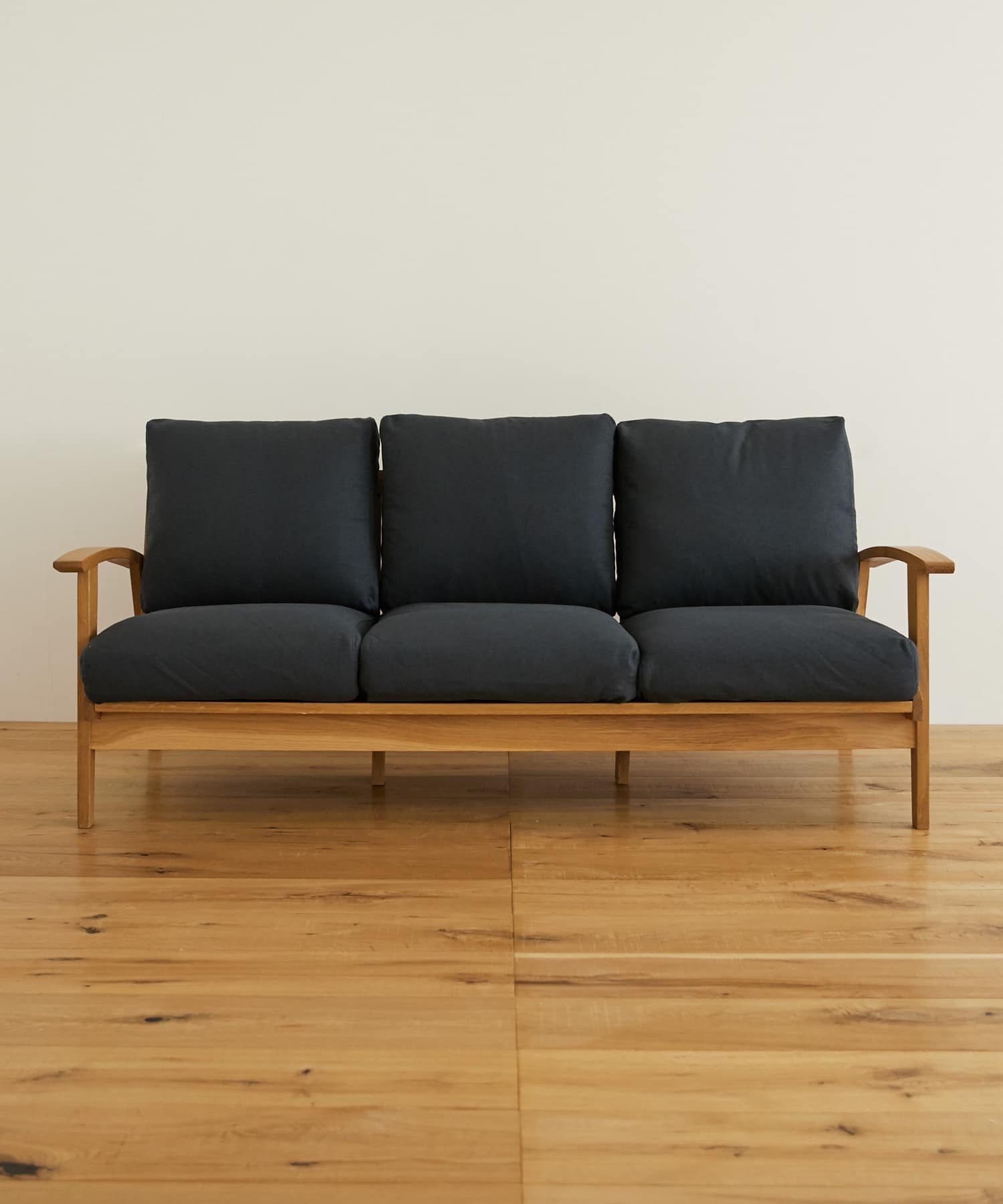 BOTHY Modern Sofa 3P オーク無垢材 ブルーグリーン one