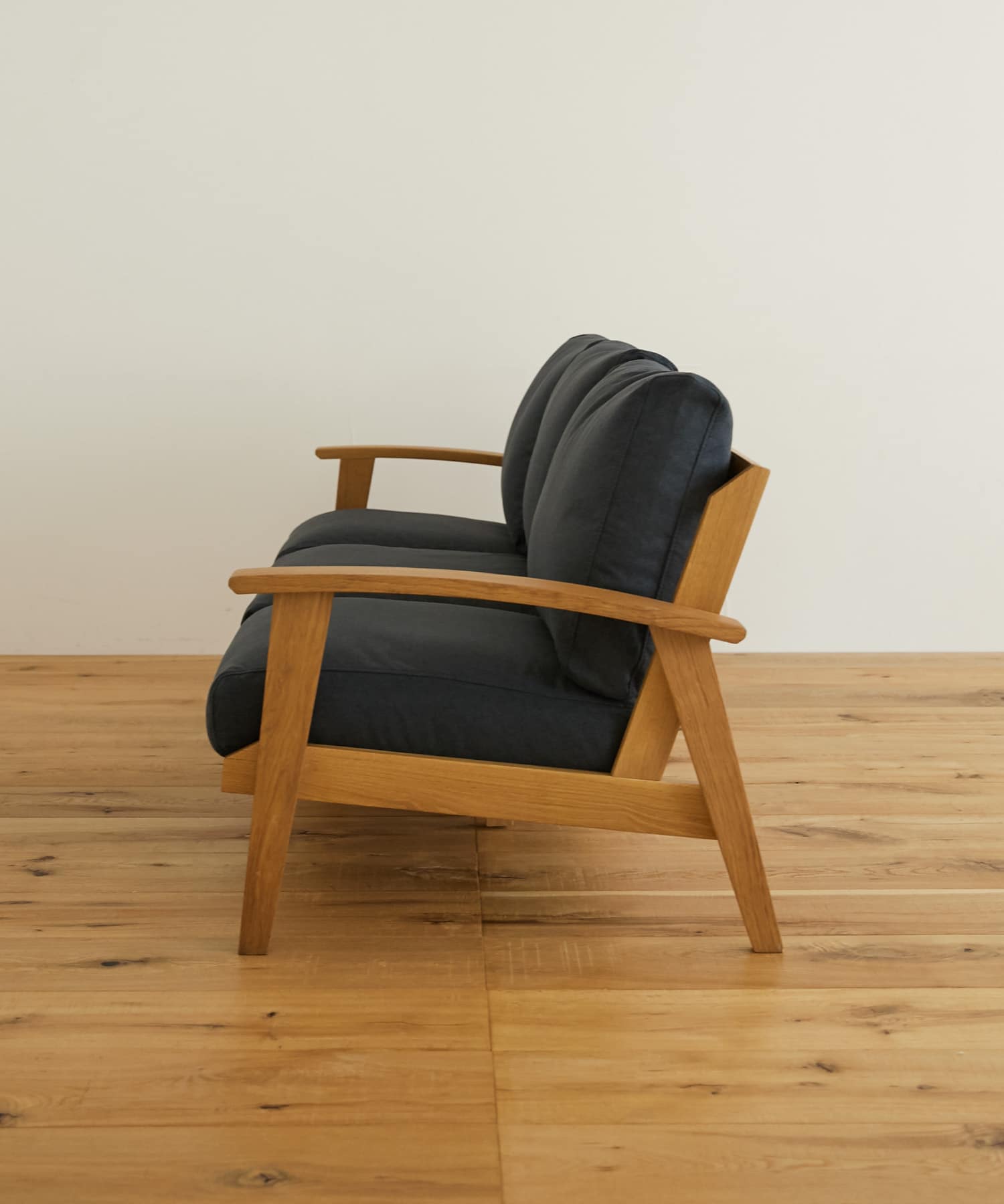 BOTHY Modern Sofa 3P オーク無垢材 ブルーグリーン one