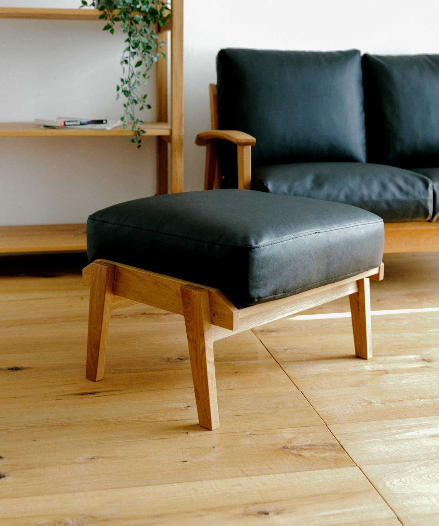 BOTHY　PVC Ottoman オーク無垢材