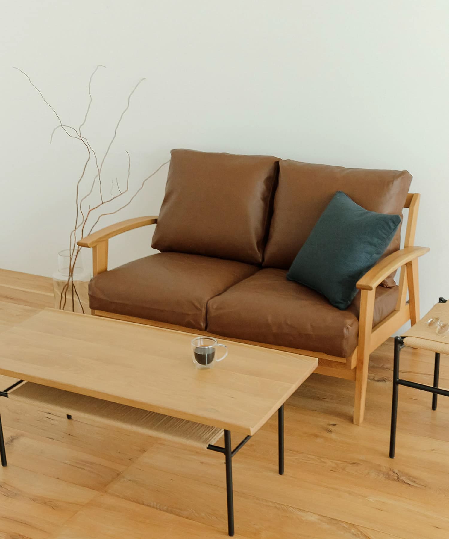 BOTHY Frame Sofa 2シーター(PVC) ブラウン one