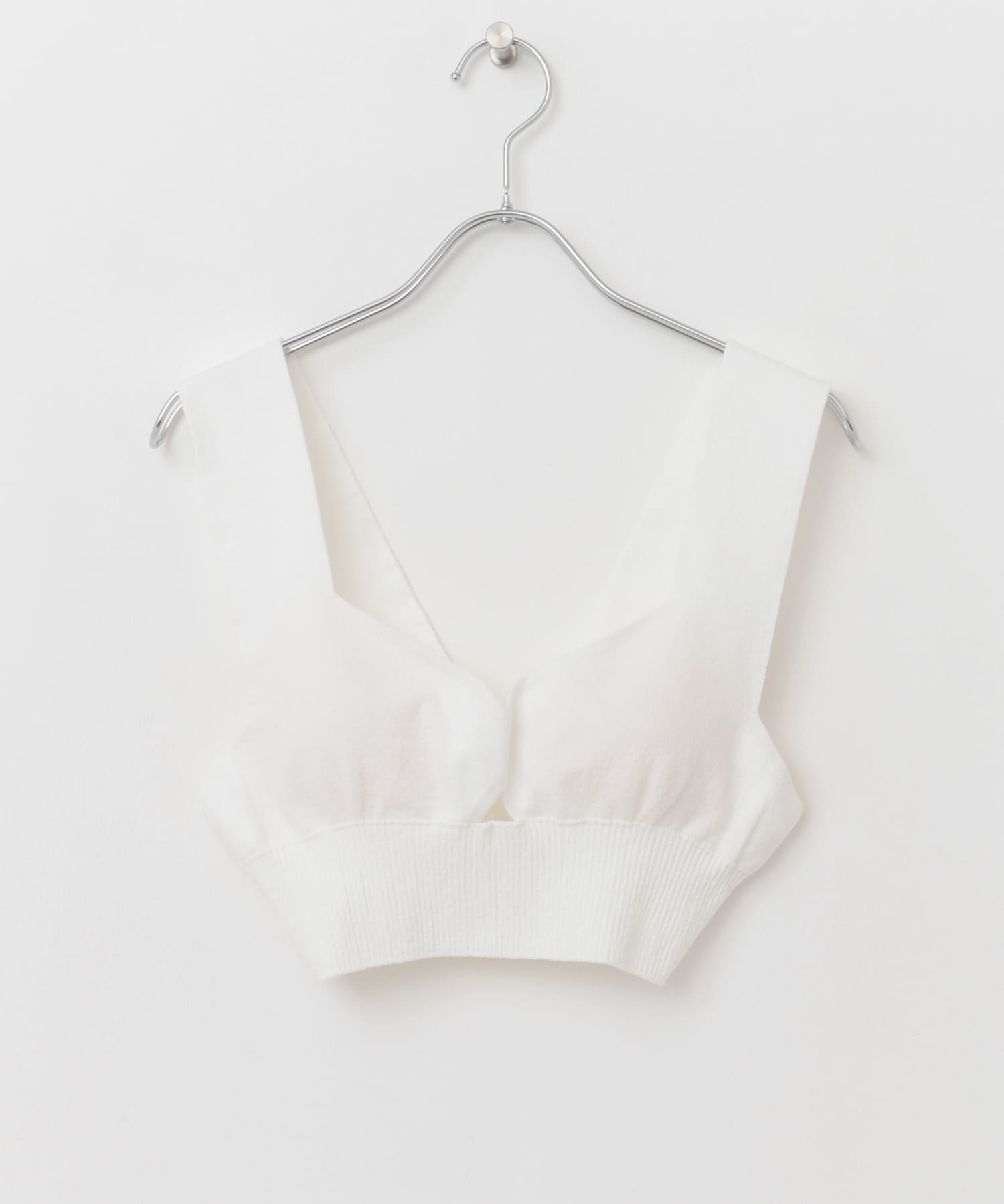 『WEB/一部店舗限定』unfil　organic cotton bra top white 1