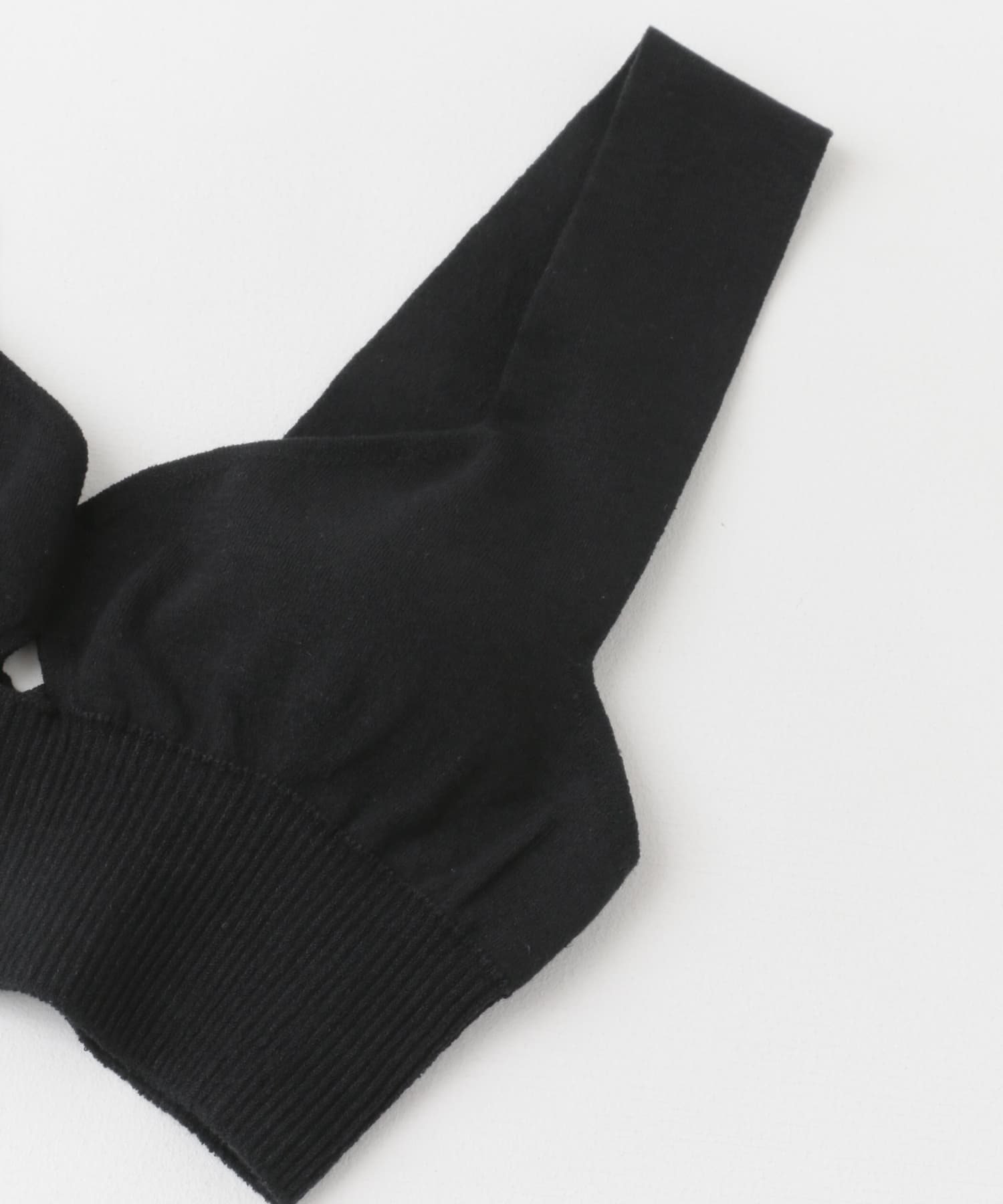 『WEB/一部店舗限定』unfil　organic cotton bra top black 1