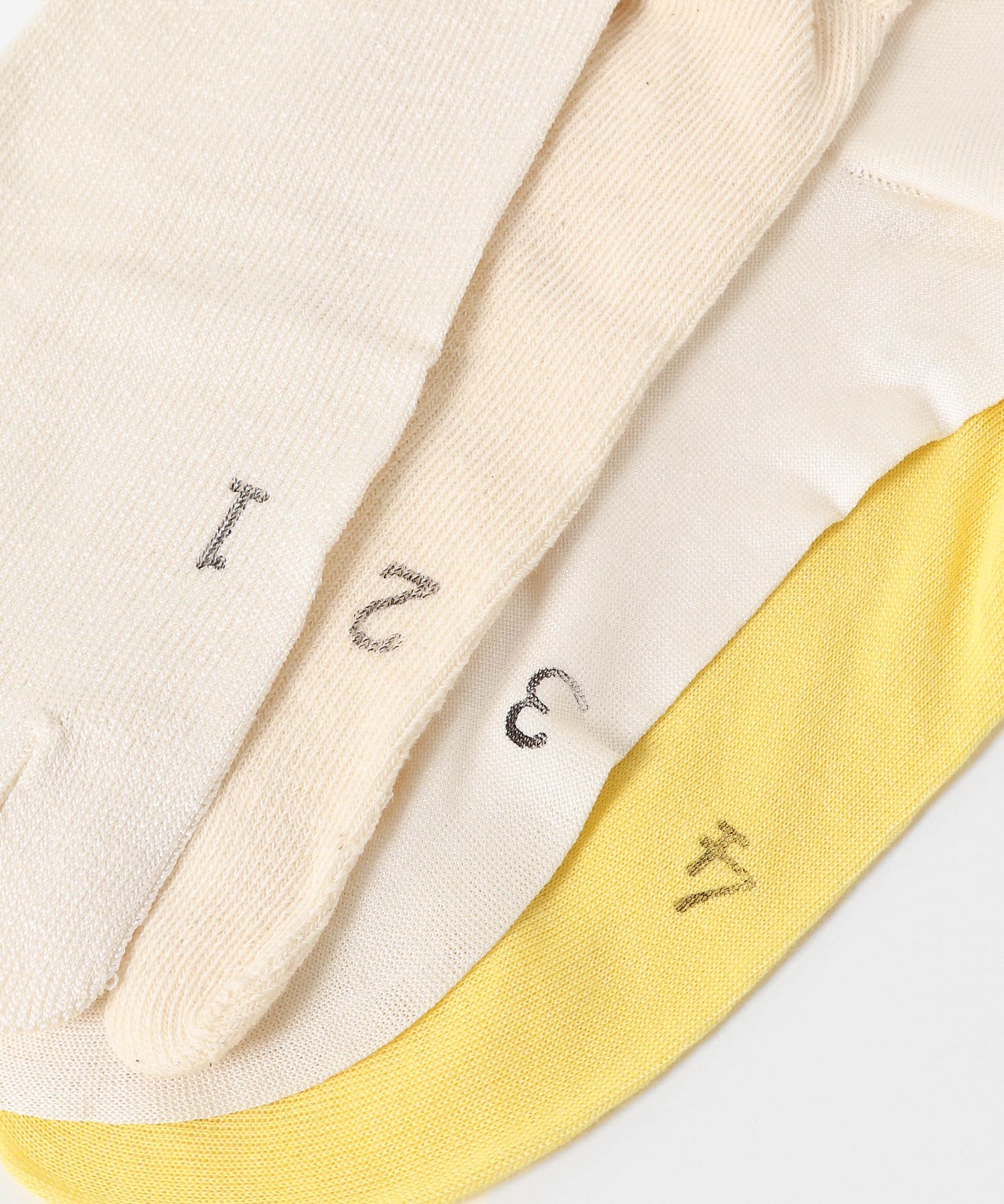 『WEB限定』meri ja kuu　4足セット カラーコットンソックス ginger -