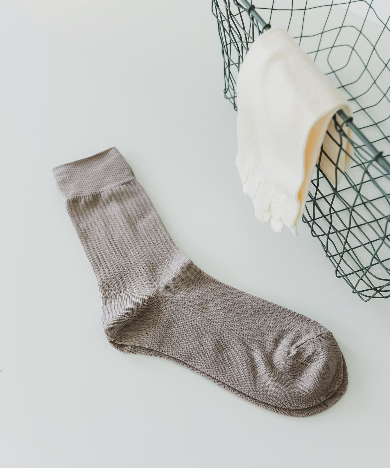 meri ja kuu　2足セット シルクコットン gray -