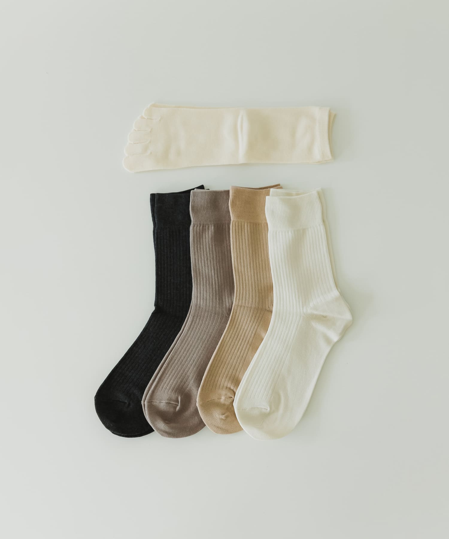 meri ja kuu　2足セット シルクコットン gray -